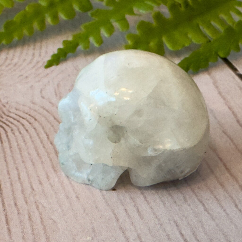 Blue Moonstone Skull lby Artifactual