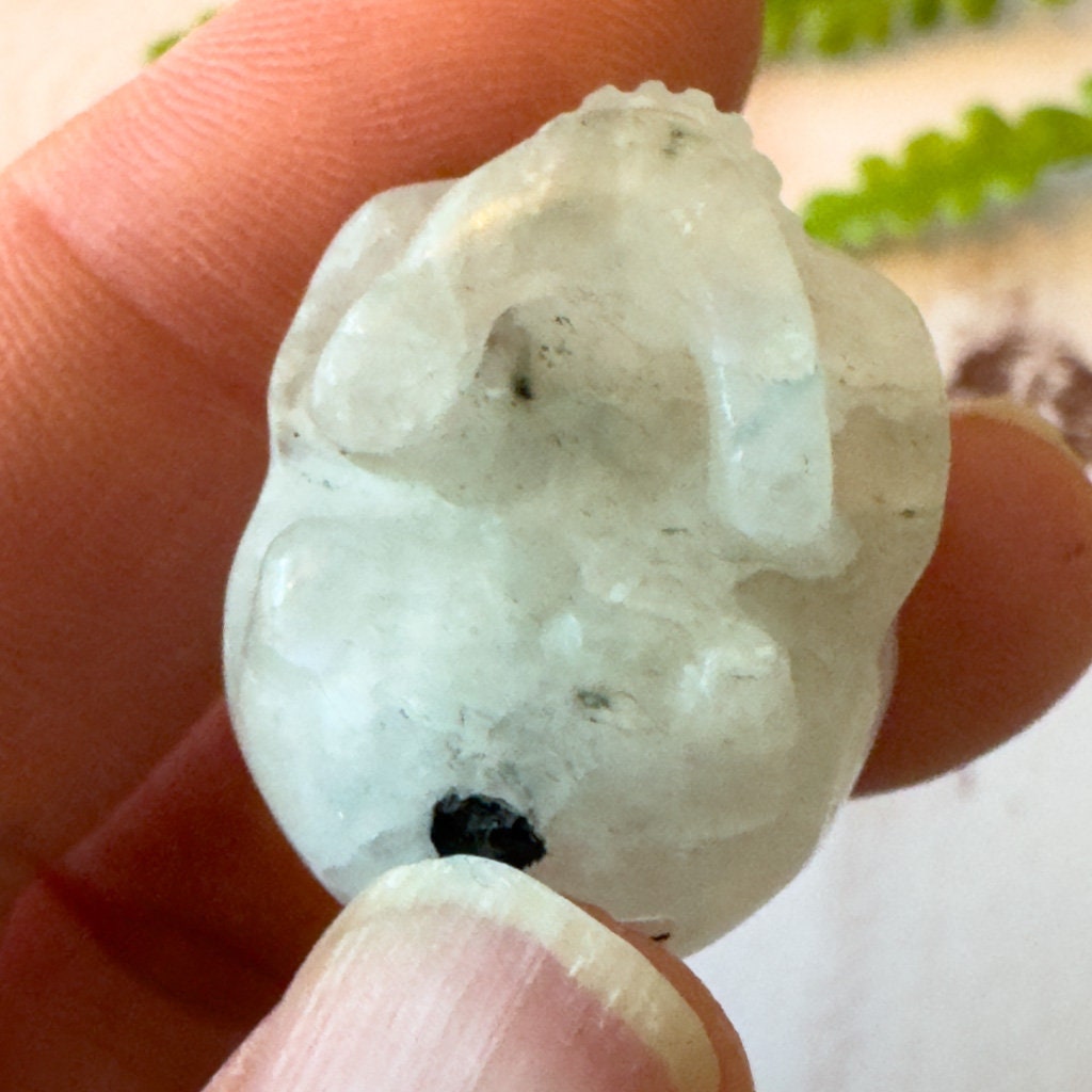 Blue Moonstone Skull lby Artifactual