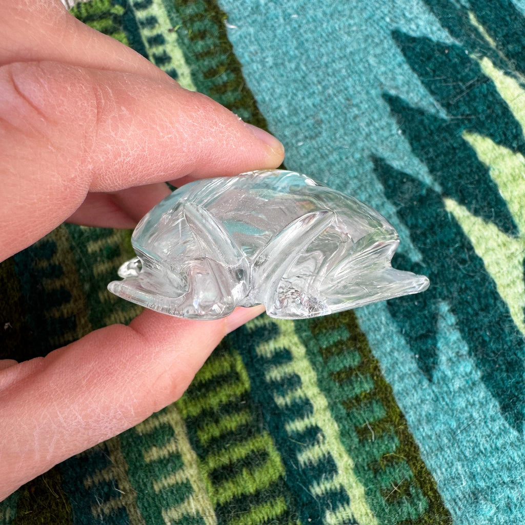 Clear Quartz Venturini Frog