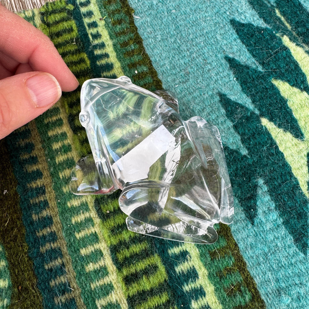 Clear Quartz Venturini Frog