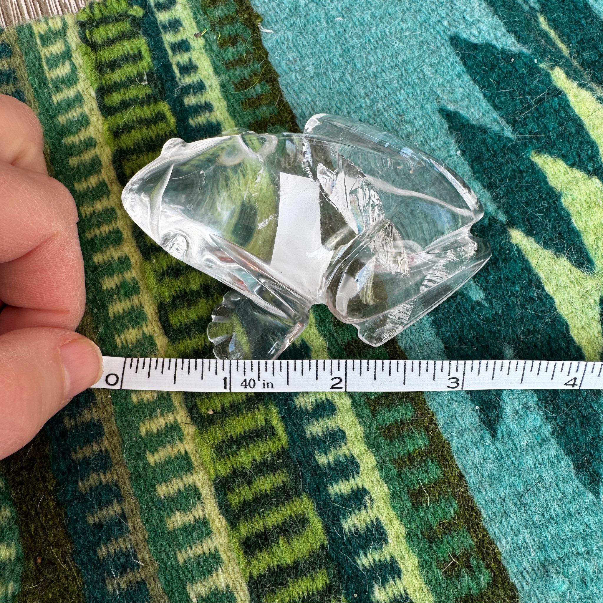 Clear Quartz Venturini Frog