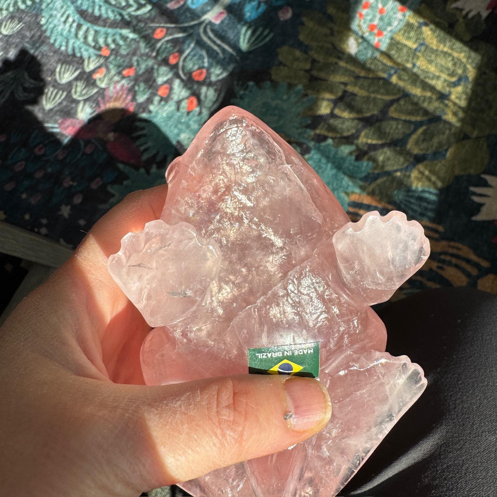Super Sweet Rose Quartz Frog, Venturini Carve