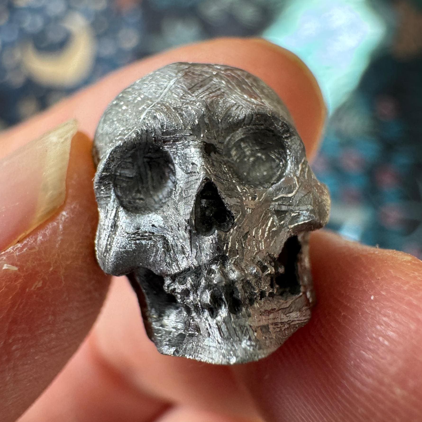 Small Detailed Gibeon Meteorite Skull from Artifactual