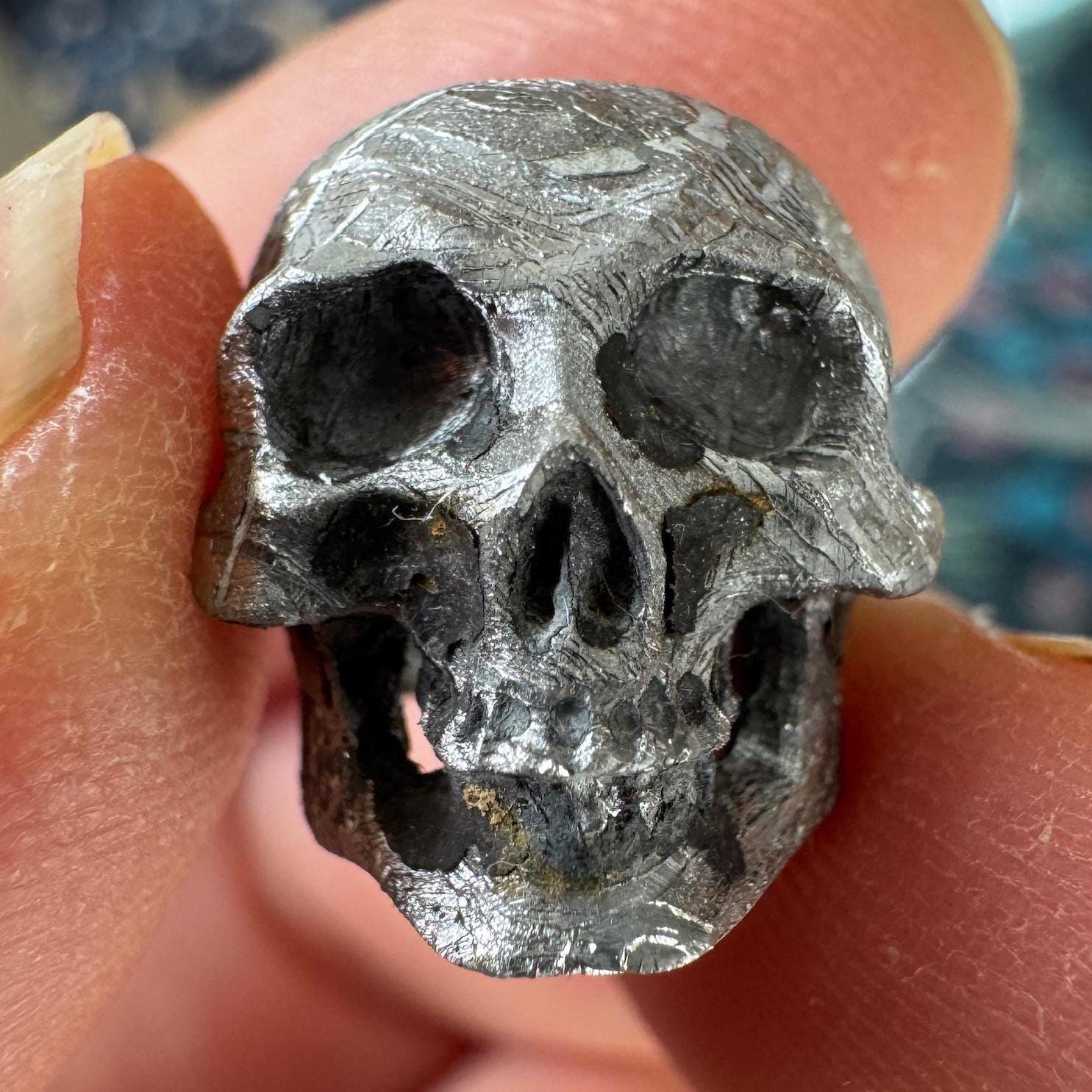Small Detailed Gibeon Meteorite Skull #2 from Artifactual