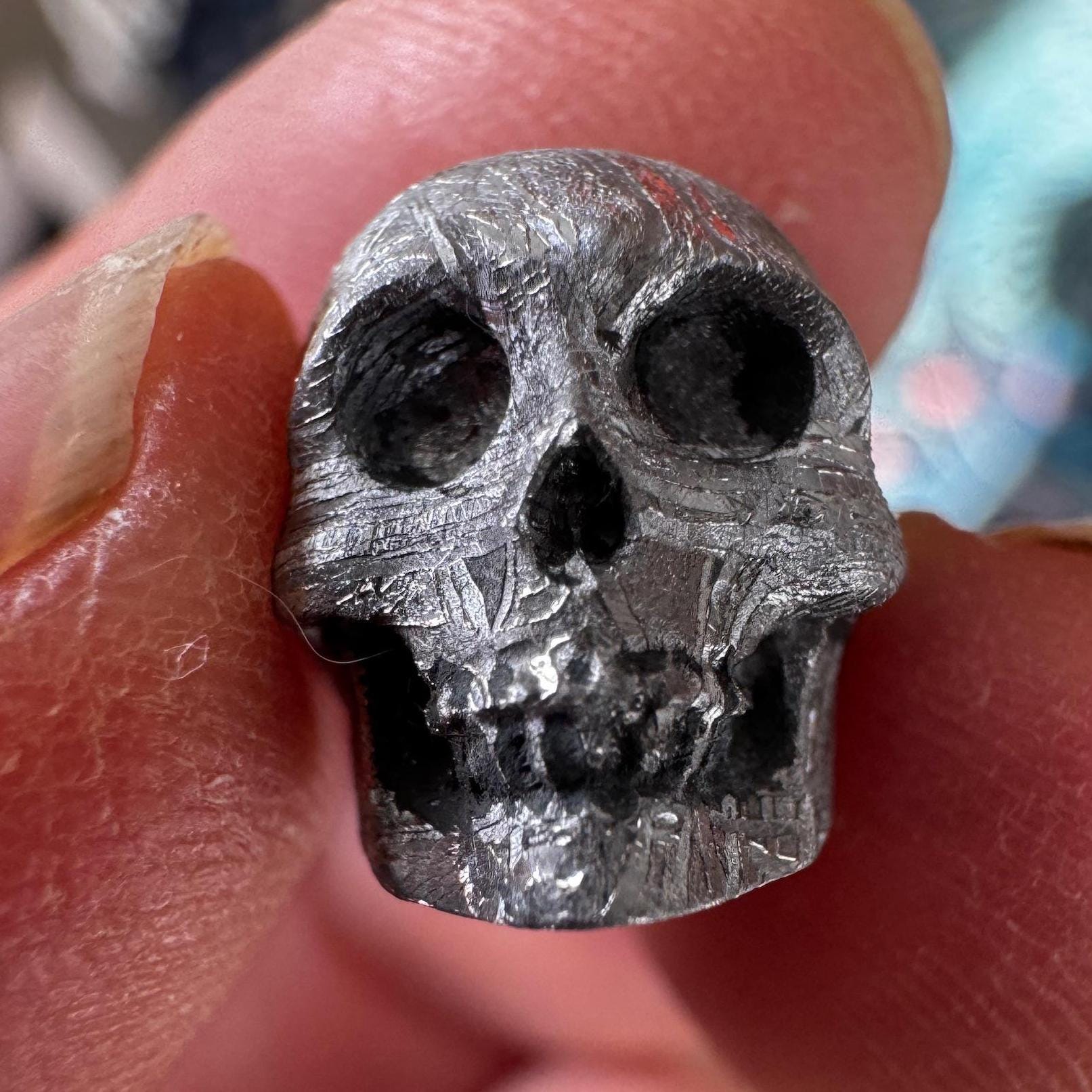 Small Detailed Gibeon Meteorite Skull #3 from Artifactual