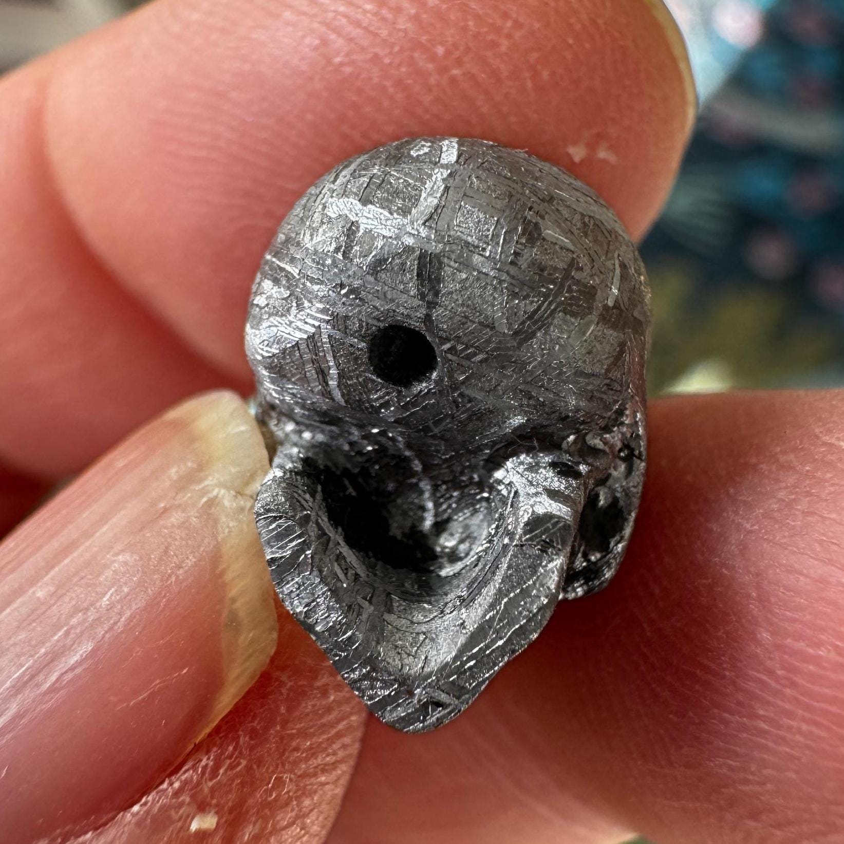 Small Detailed Gibeon Meteorite Skull #3 from Artifactual