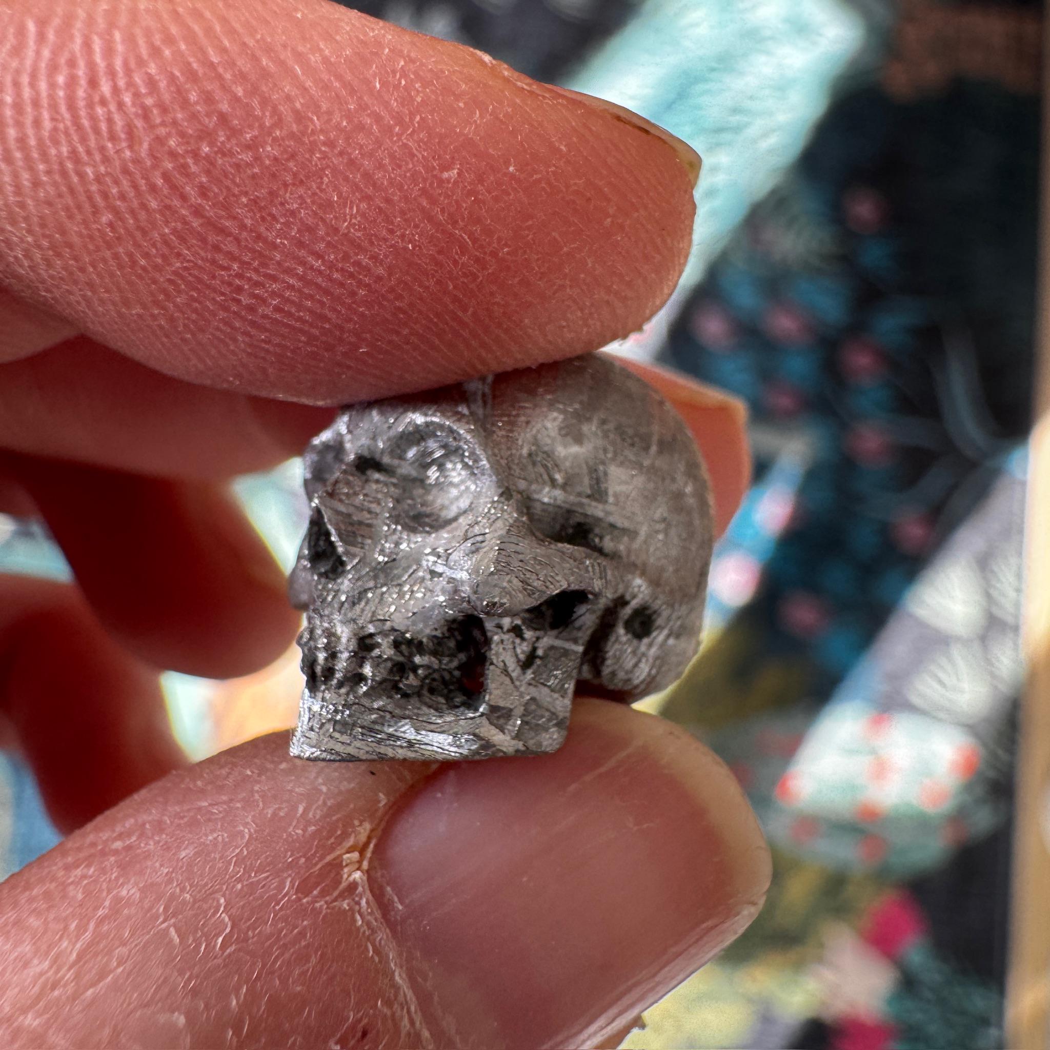 Small Detailed Gibeon Meteorite Skull from Artifactual