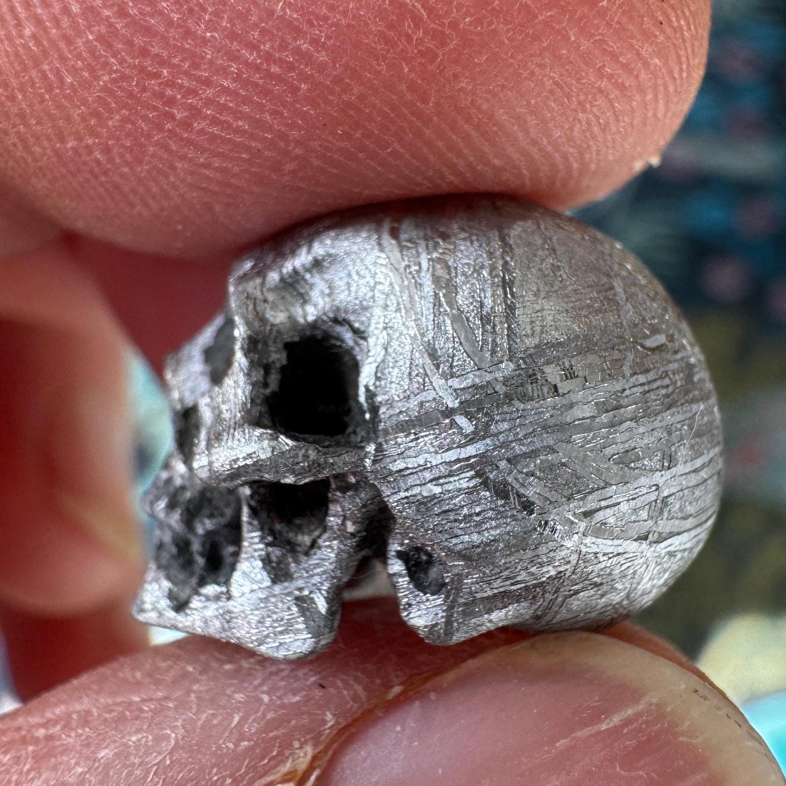 Small Detailed Gibeon Meteorite Skull #2 from Artifactual