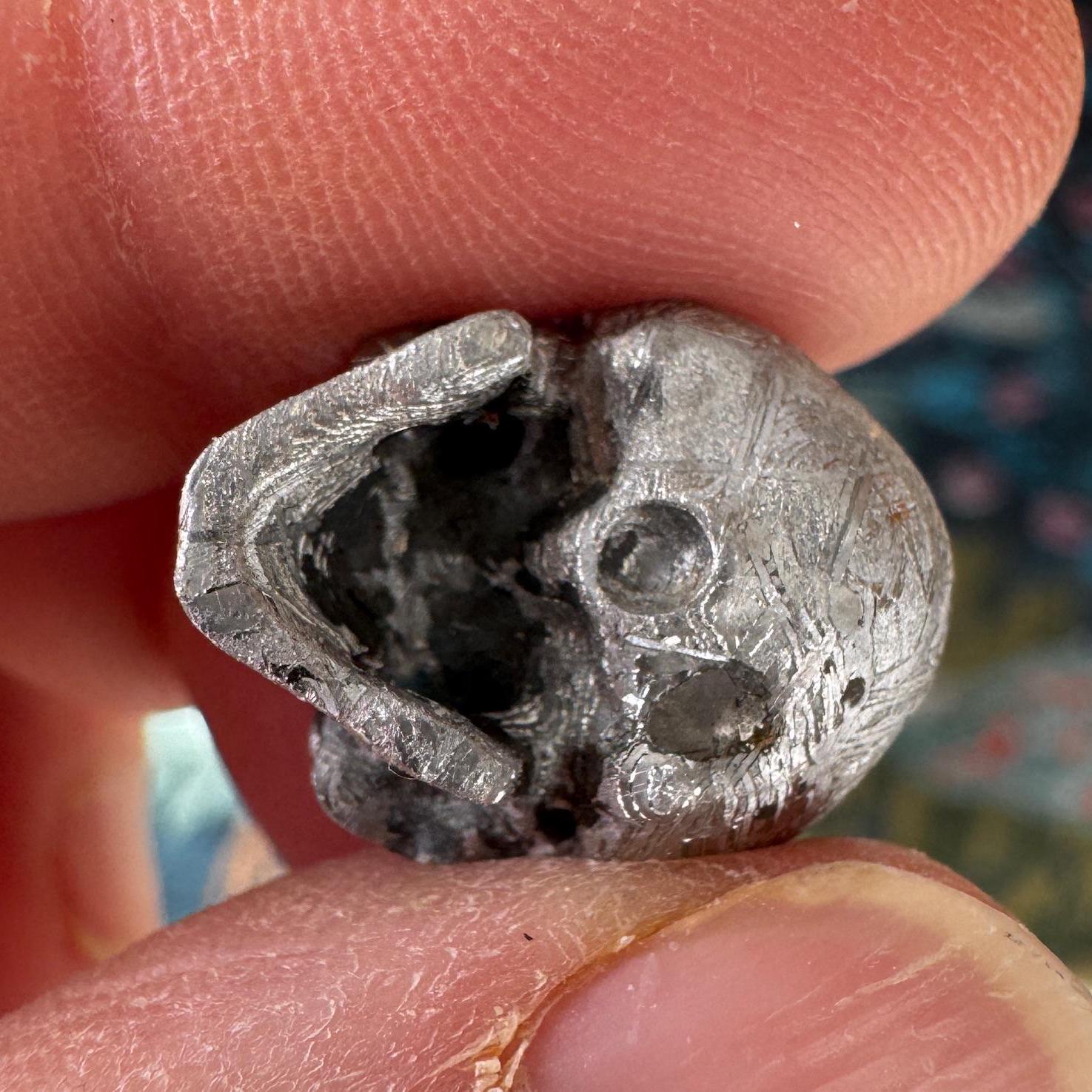 Small Detailed Gibeon Meteorite Skull #2 from Artifactual
