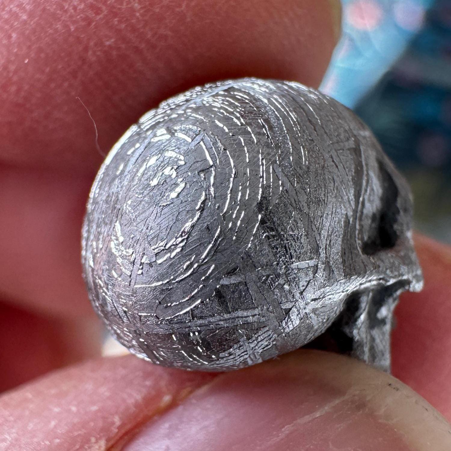 Small Detailed Gibeon Meteorite Skull #3 from Artifactual
