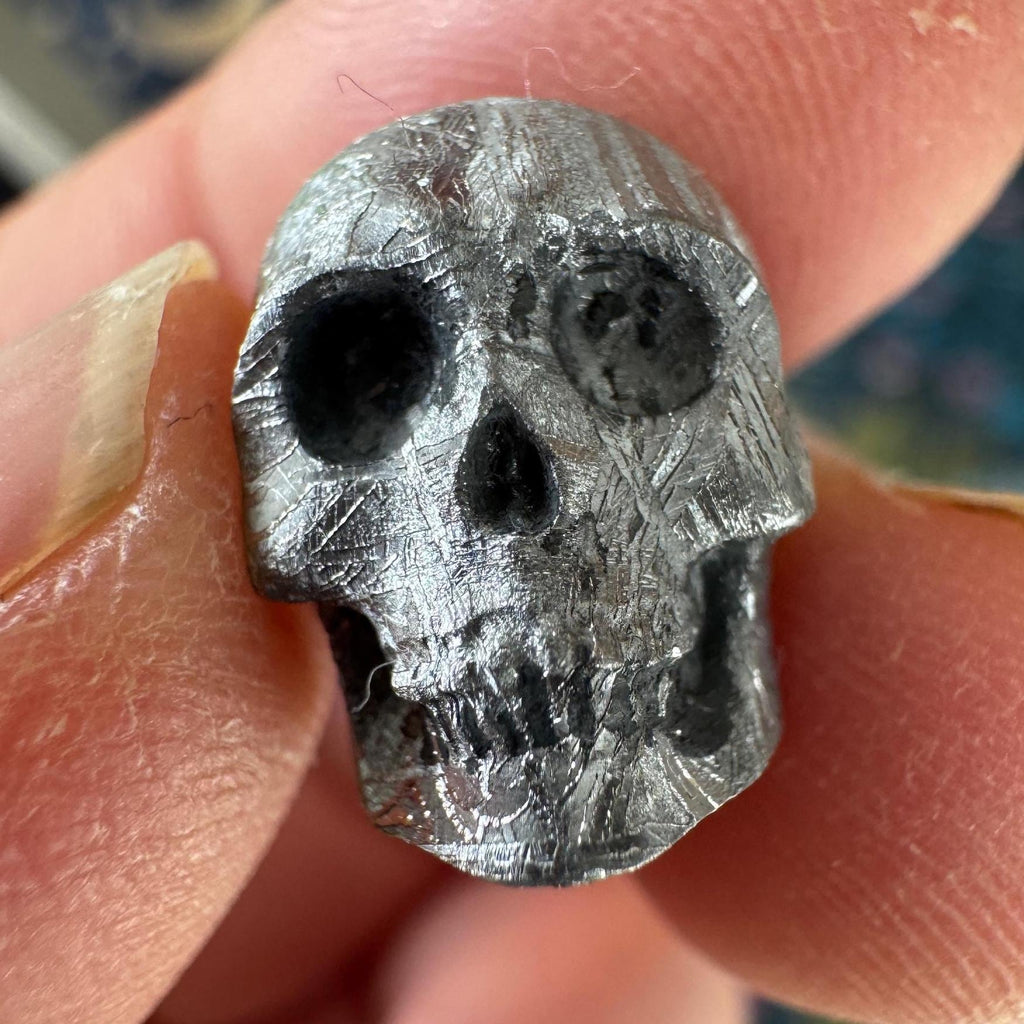 Small Detailed Gibeon Meteorite Skull #4 from Artifactual