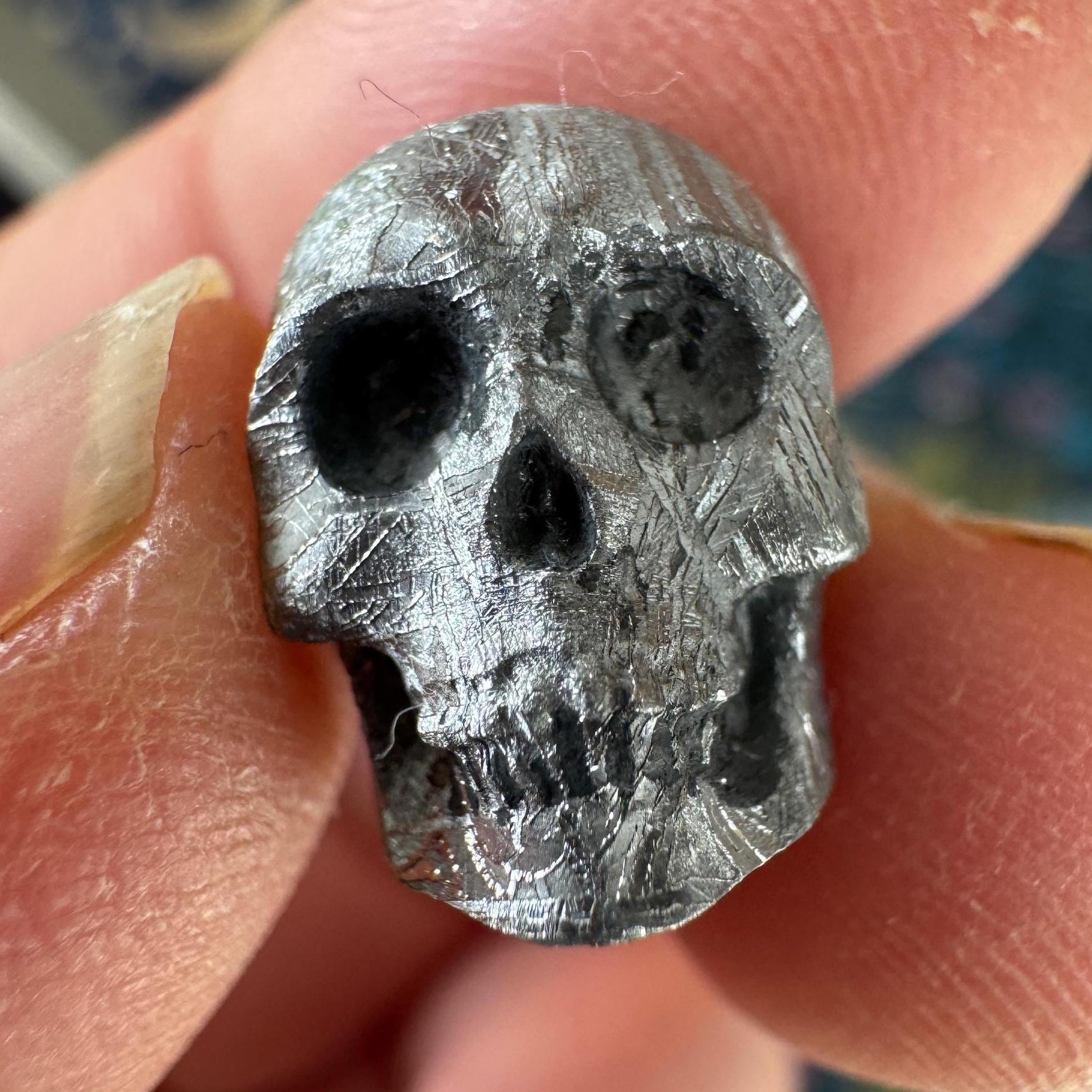 Small Detailed Gibeon Meteorite Skull #4 from Artifactual