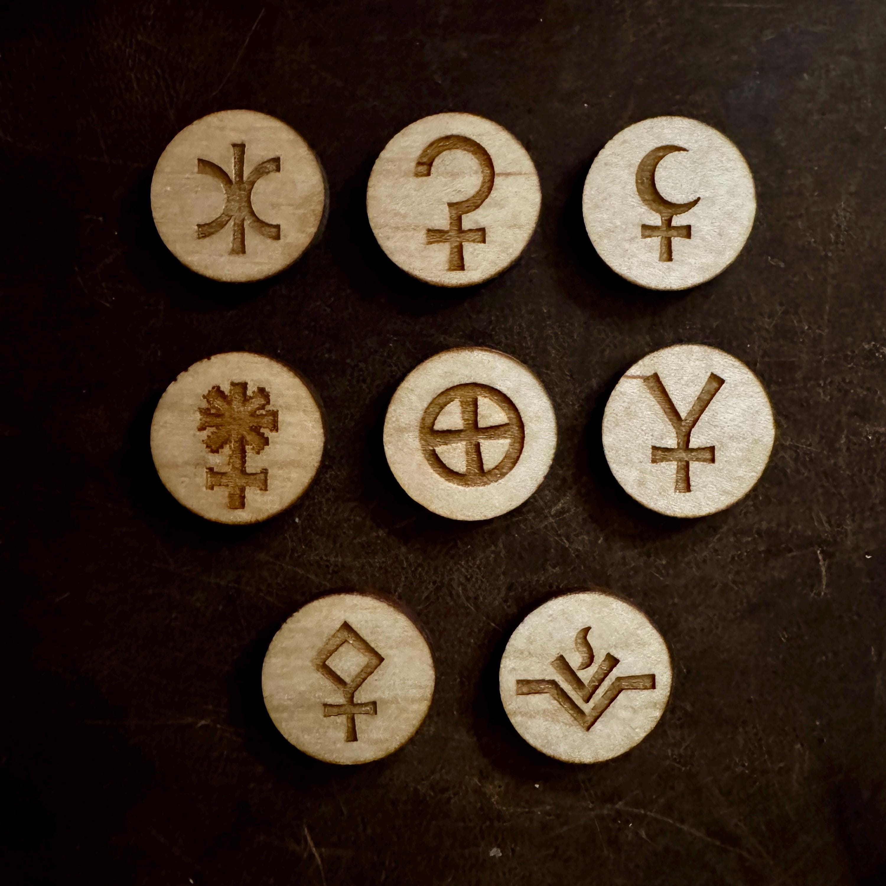 Asteroid Coins for Natal Chart Set