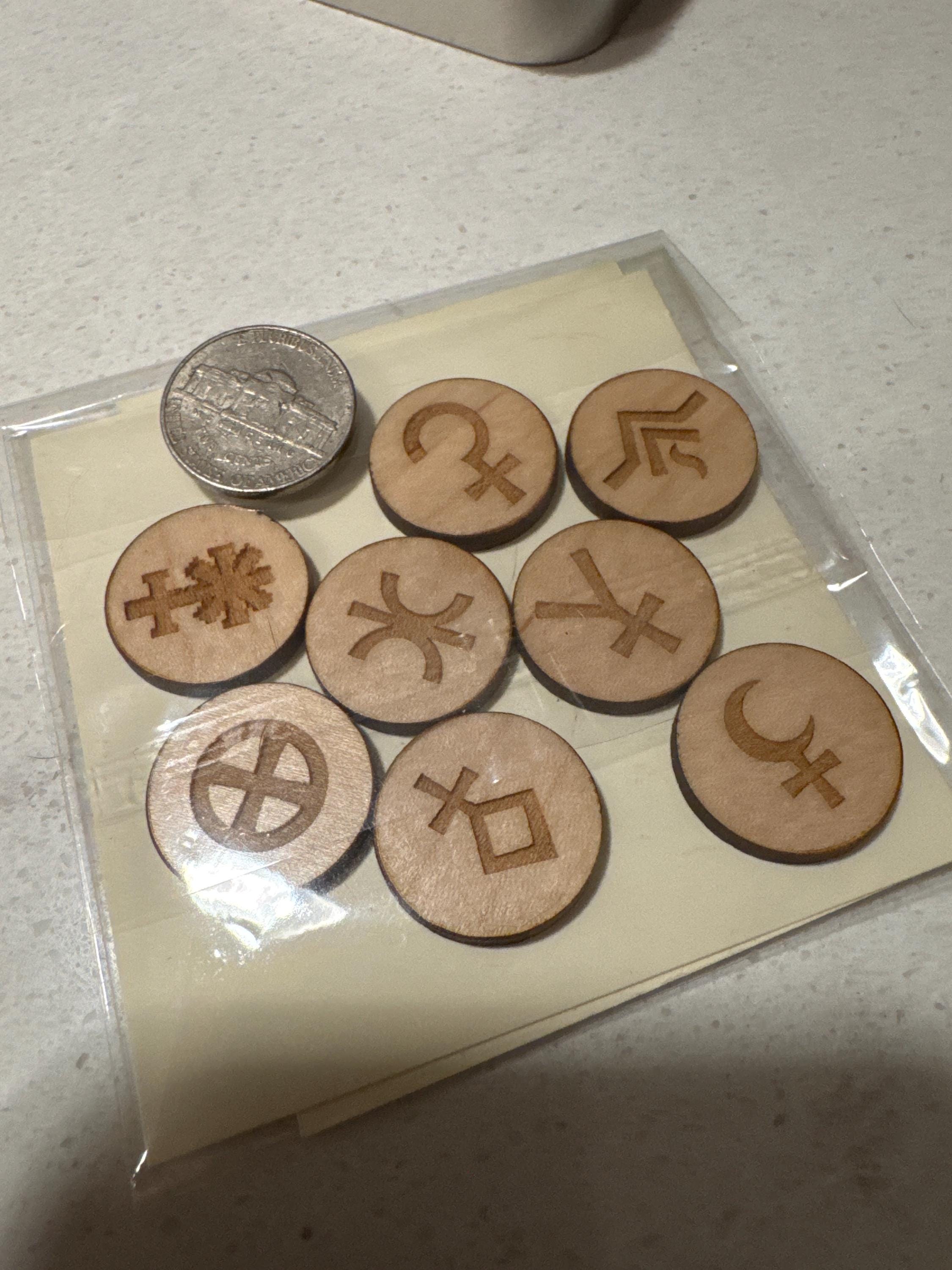 Asteroid Coins for Natal Chart Set
