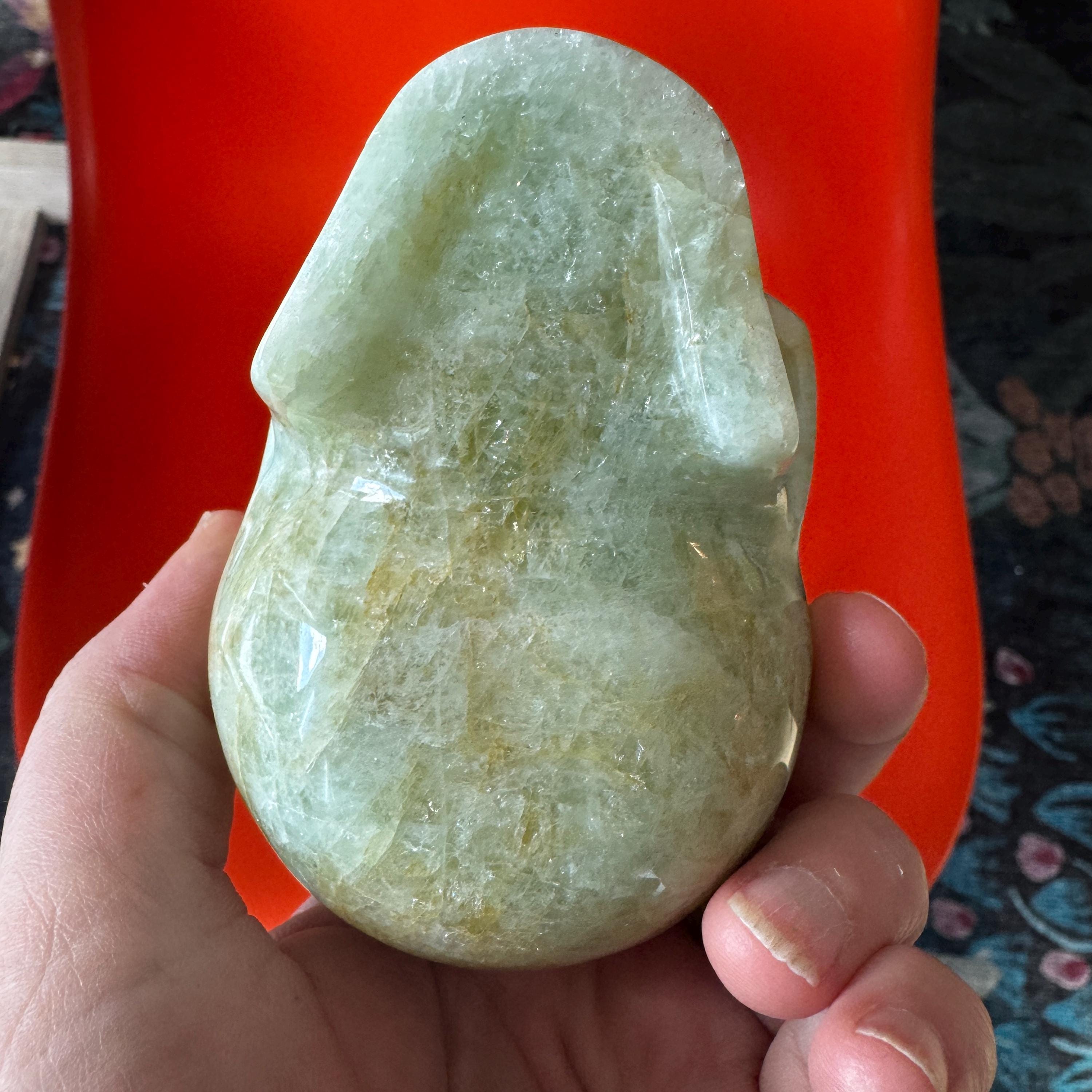 Walmere Carved Aquamarine Crystal Skull