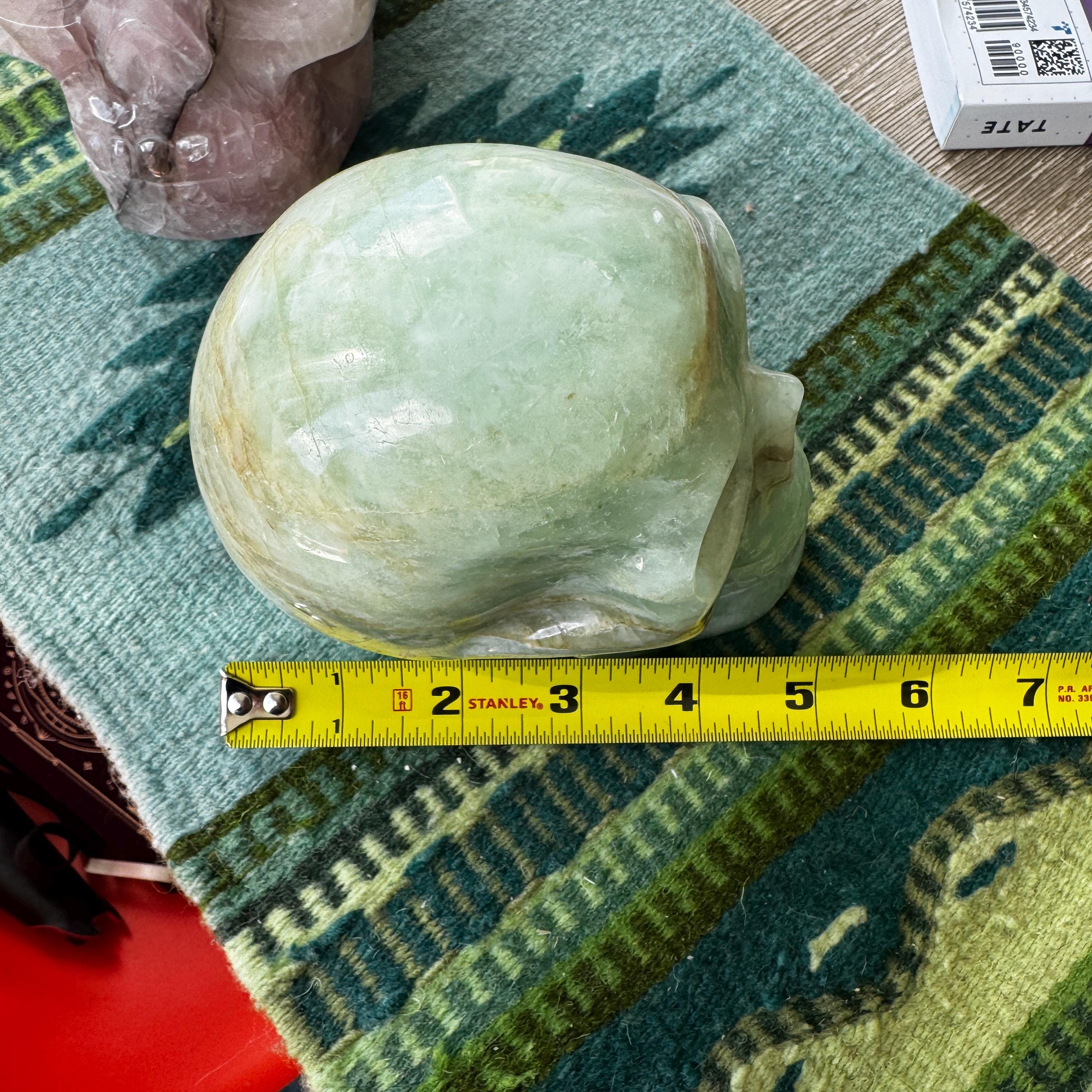 Large Carved Walmere Crystal Skull