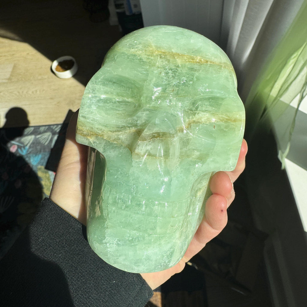 Large Carved Walmere Crystal Skull