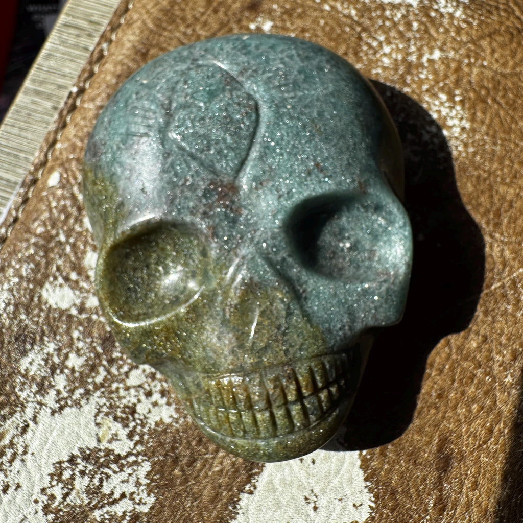 Multicolor Aventurine Leandro De Souza Palm Skull