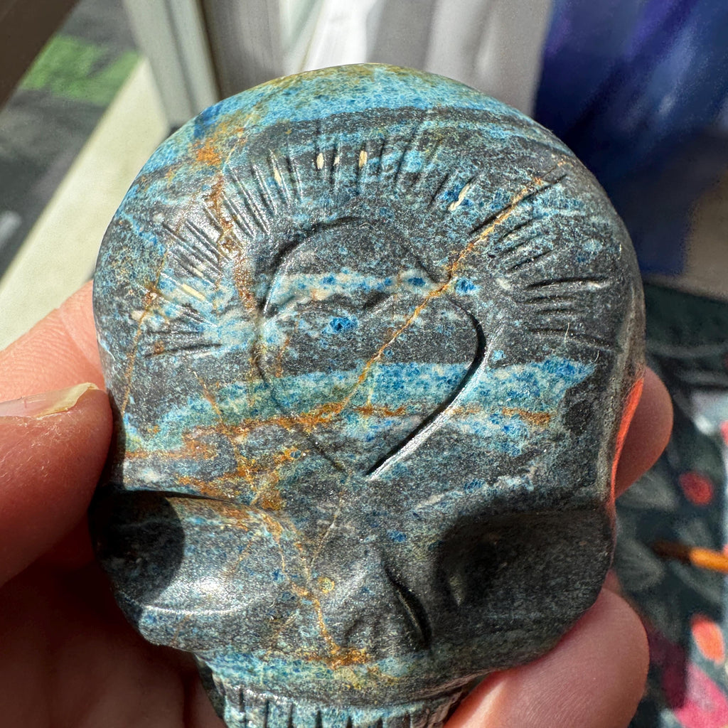 Azurite Leandro De Souza Palm Skull