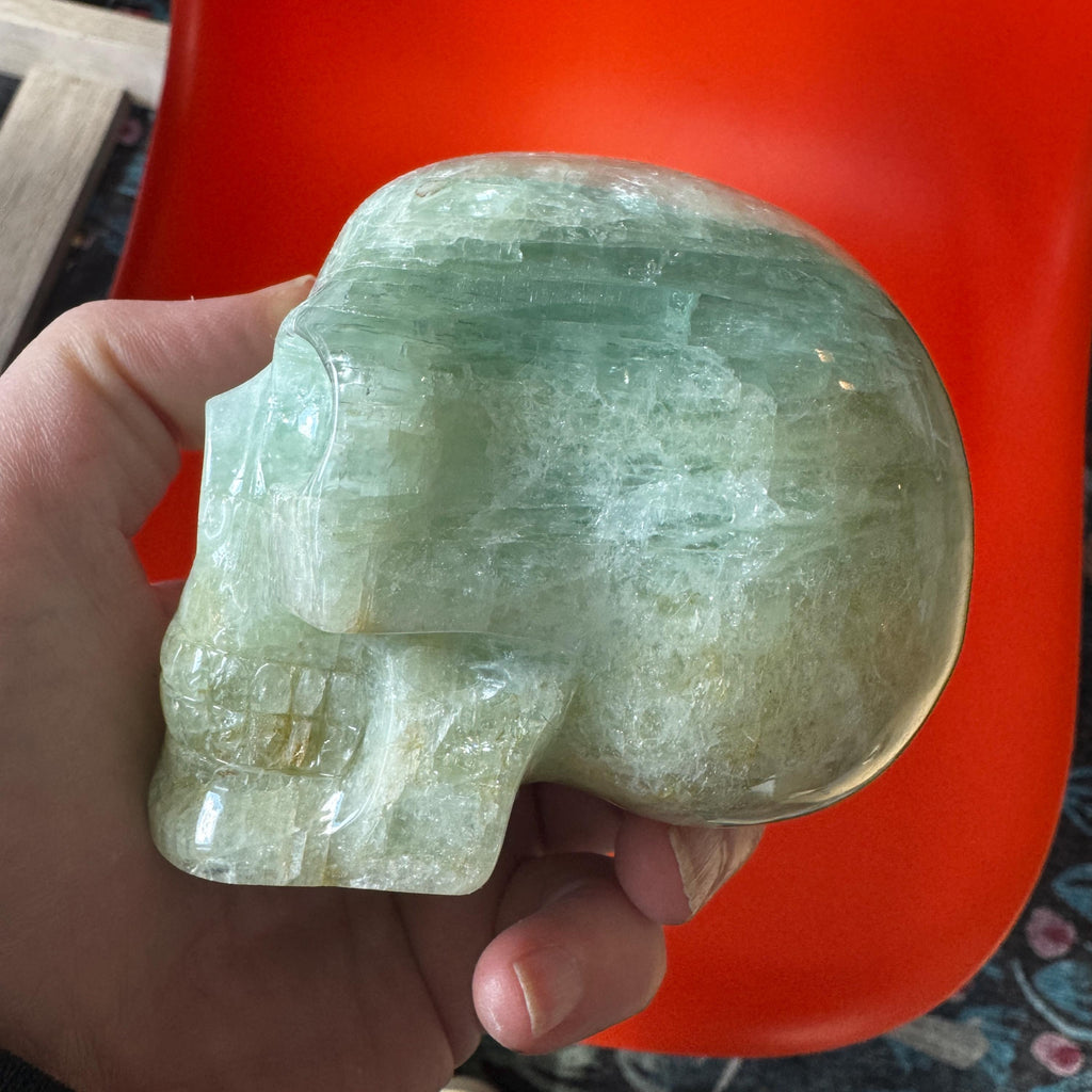 Walmere Carved Aquamarine Crystal Skull