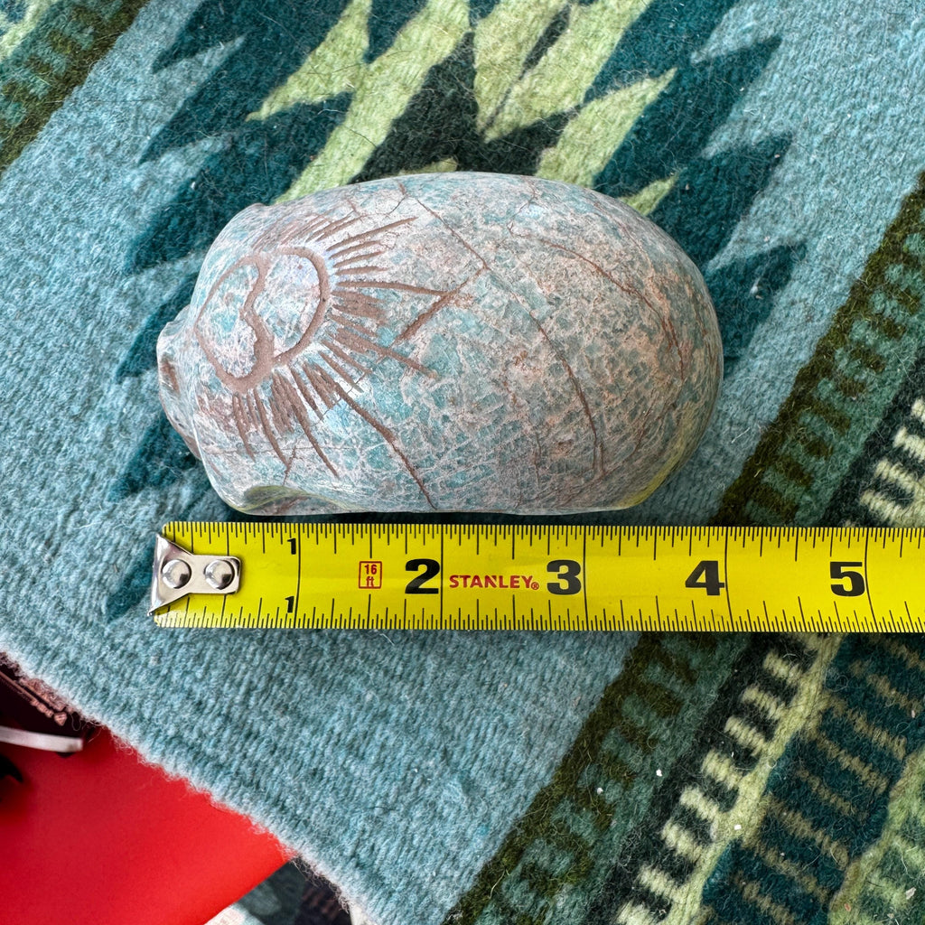 Old Style Elongated Amazonite Leandro De Souza Crystal Skull