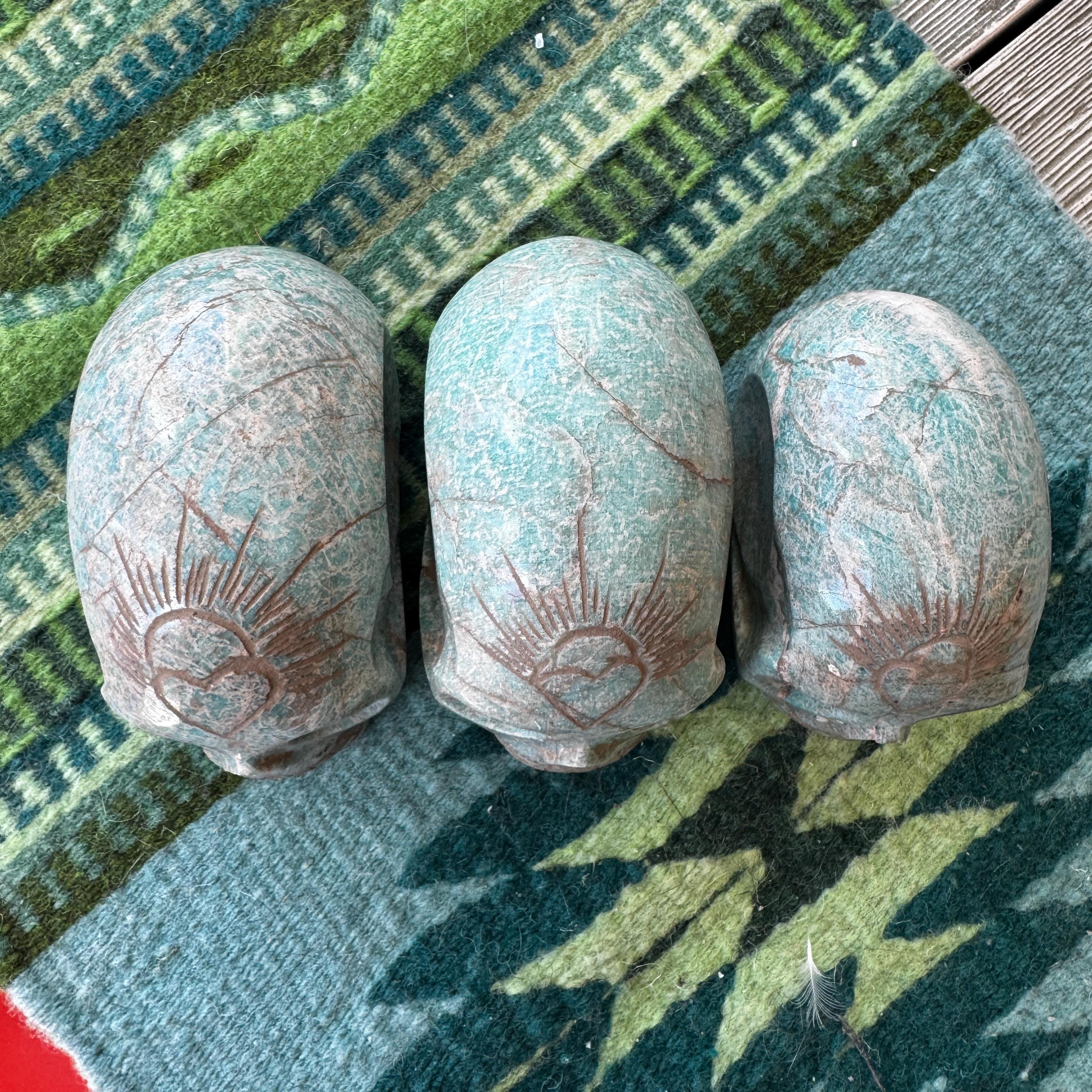Old Style Elongated Amazonite Leandro De Souza Crystal Skull