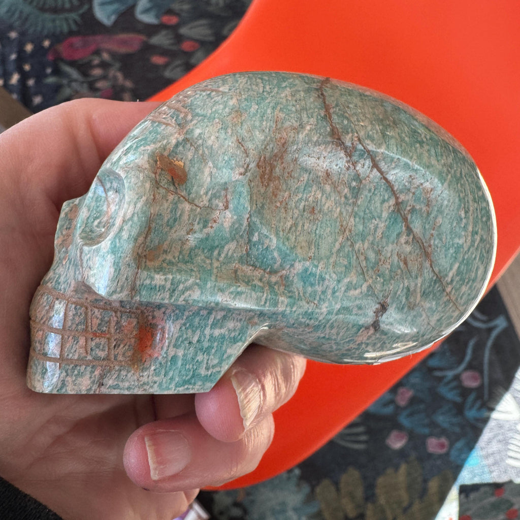 Leandro deSouza Old Style Amazonite Crystal Skull