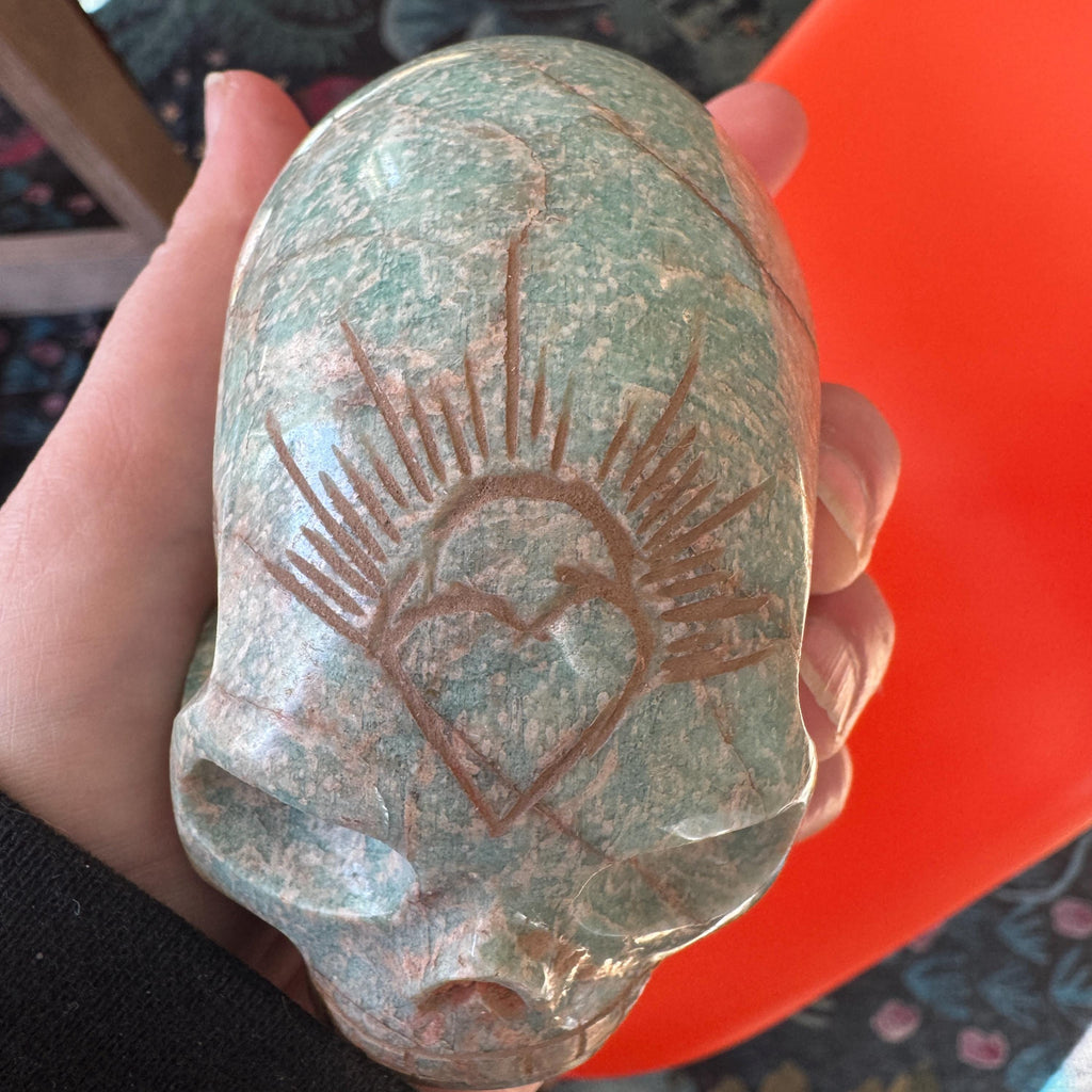 Leandro deSouza Old Style Amazonite Crystal Skull