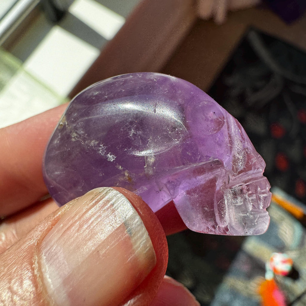 Amethyst Elongated Igor De Souza Crystal Skull