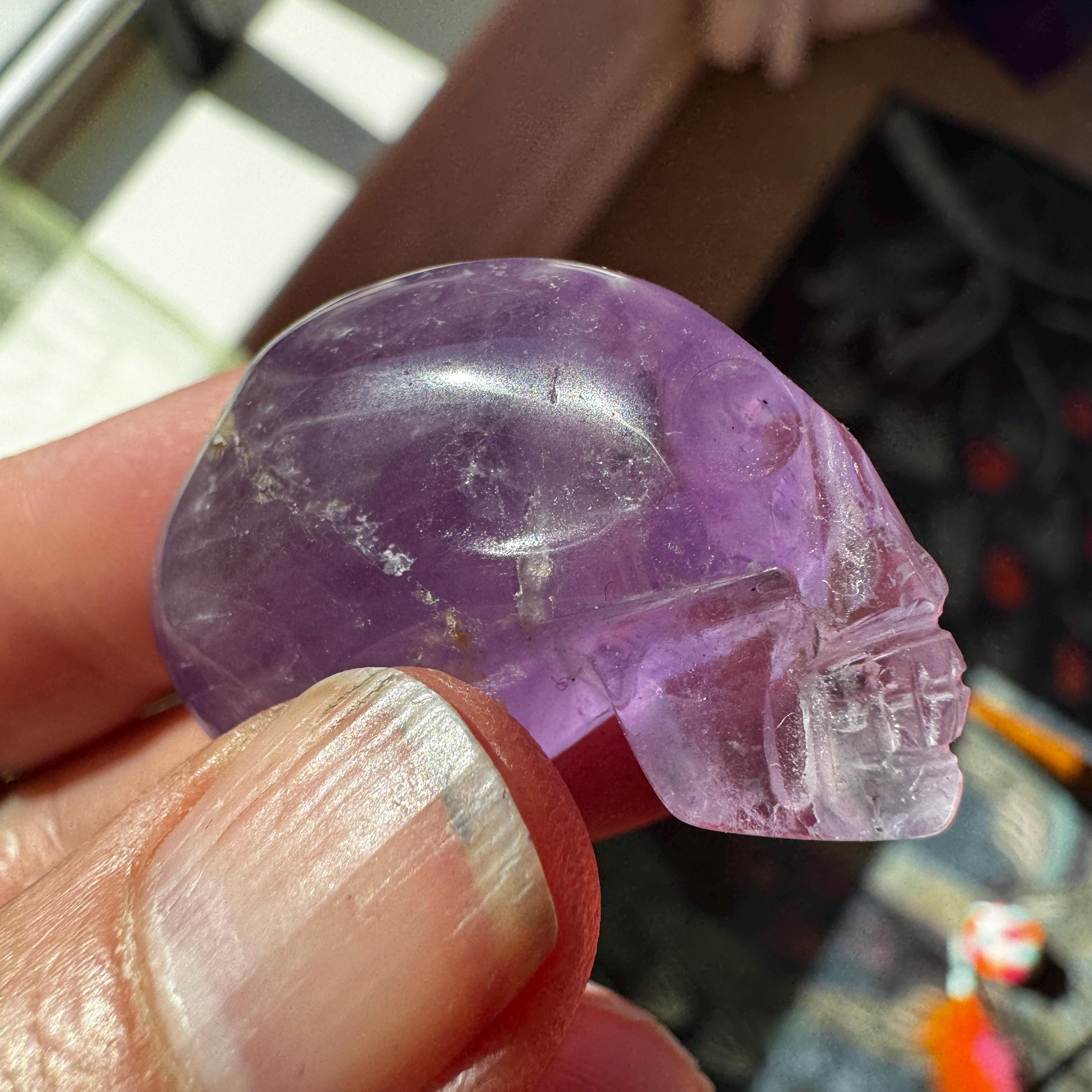 Amethyst Elongated Igor De Souza Crystal Skull