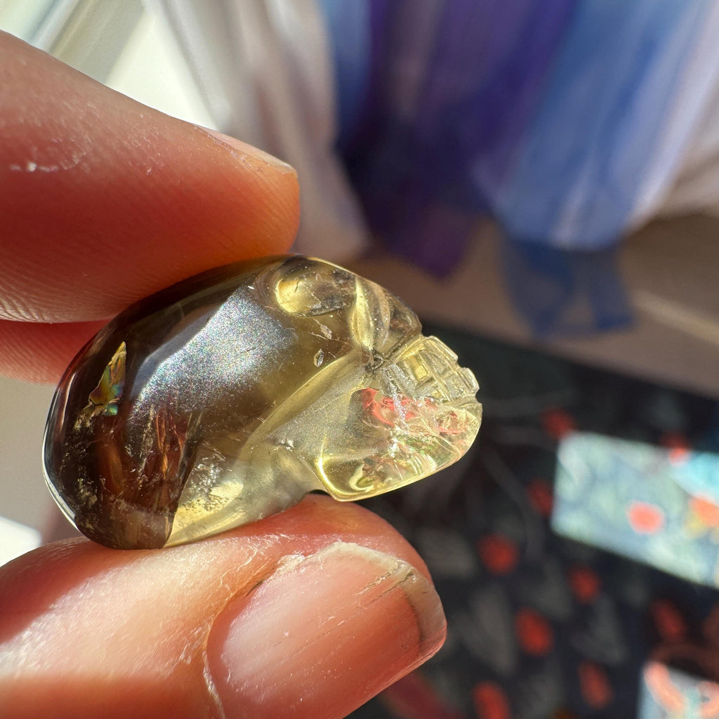 Tiny Elongated Citrine Igor De Souza Crystal Skull