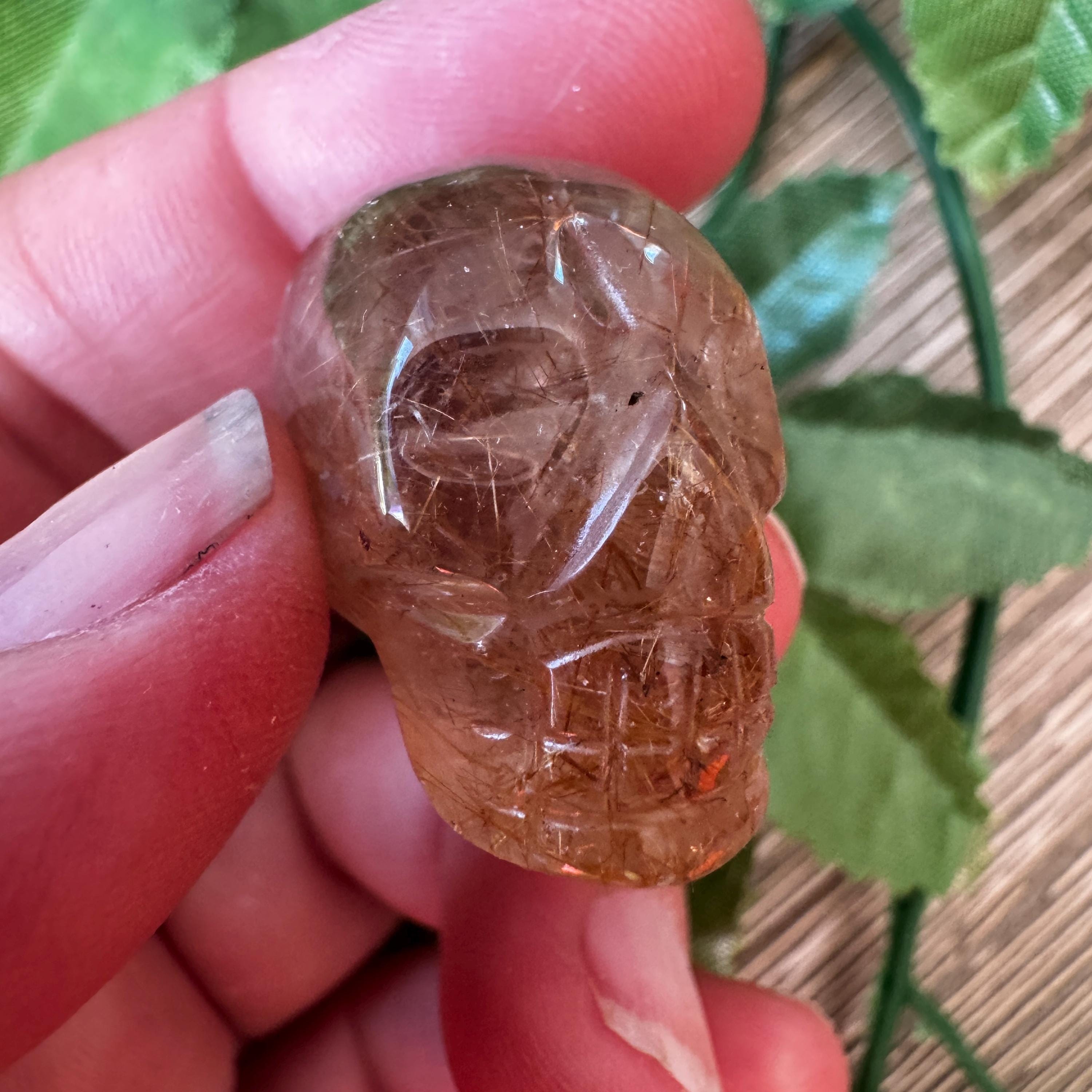 Golden Rutile Igor De Souza Crystal Skull