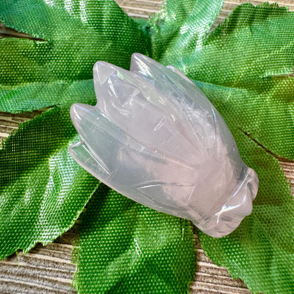 Tiny Rose Quartz Leandro De Souza Dragon Skull