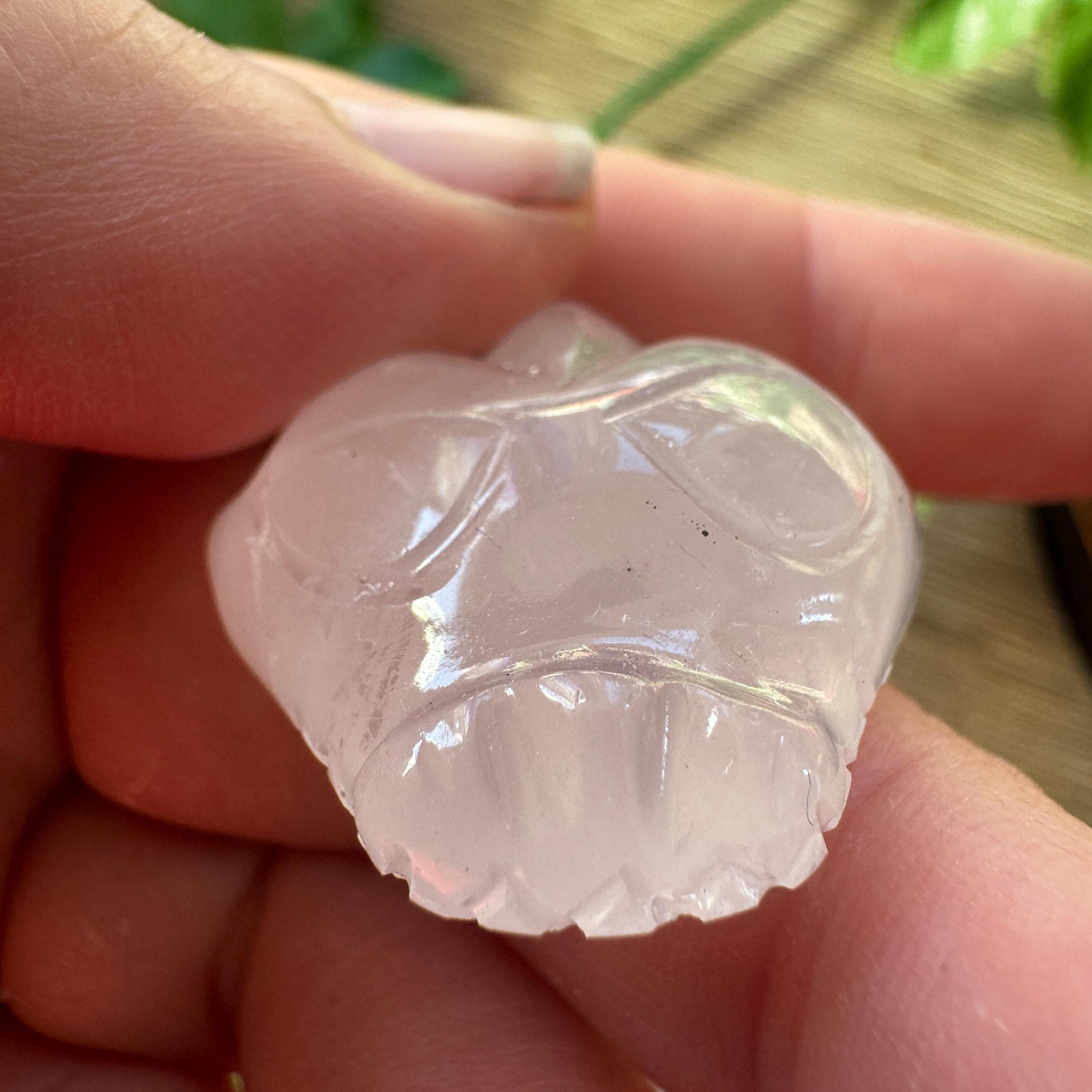 Tiny Rose Quartz Leandro De Souza Dragon Skull