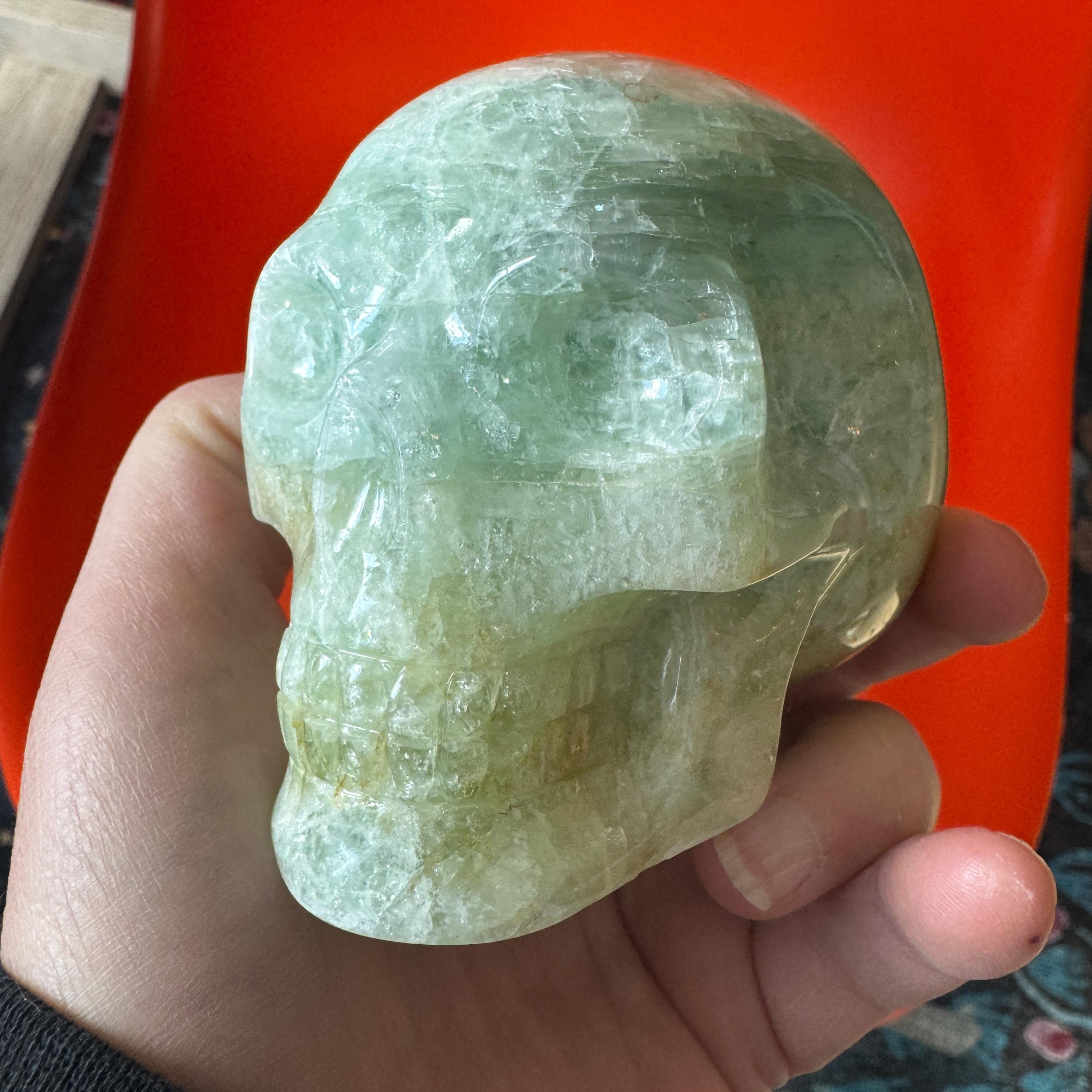 Small Walmere Aquamarine Crystal Skull