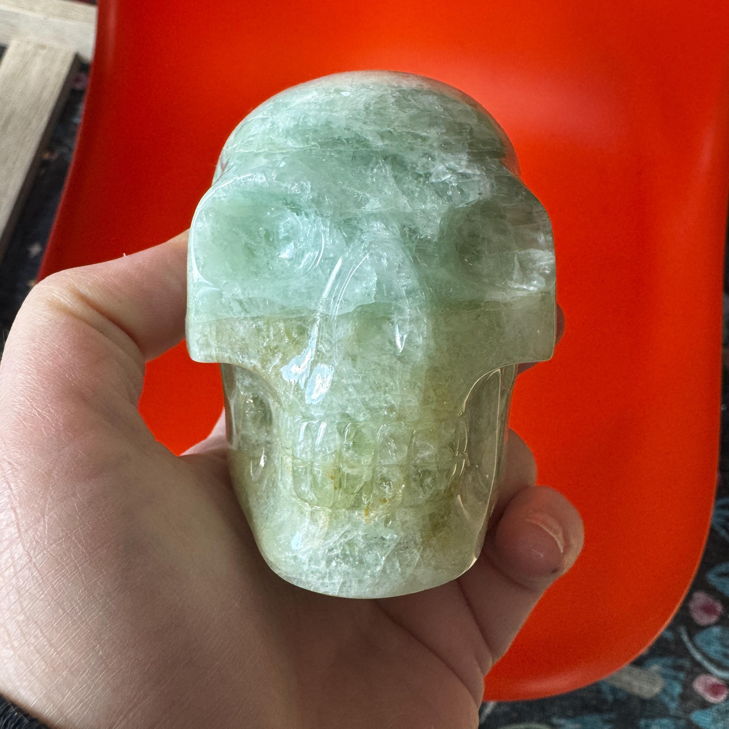 Small Walmere Aquamarine Crystal Skull