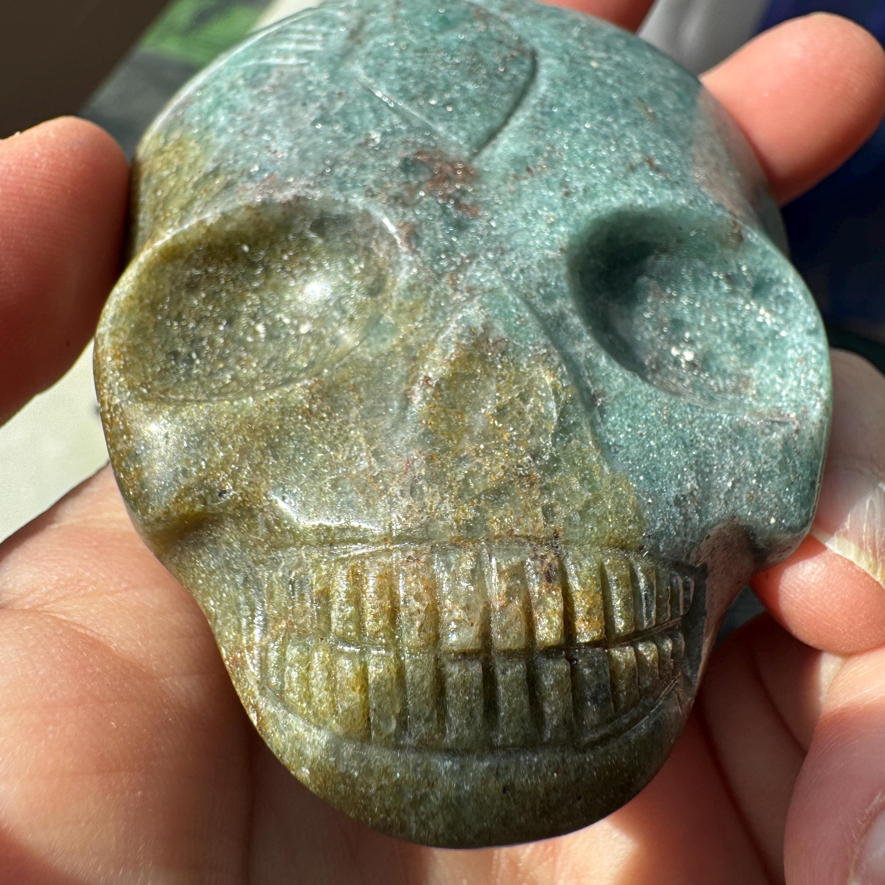 Multicolor Aventurine Leandro De Souza Palm Skull