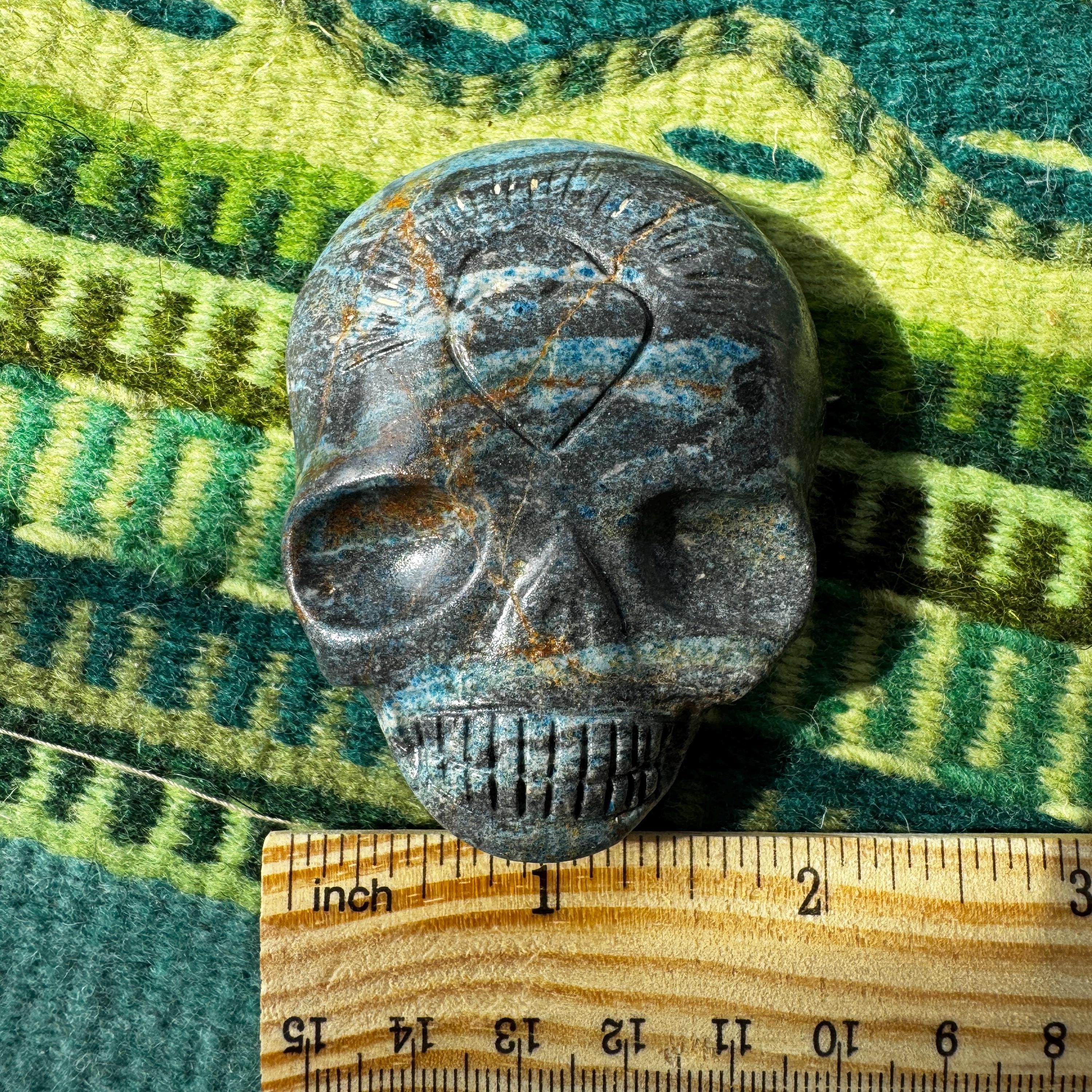 Azurite Leandro De Souza Palm Skull
