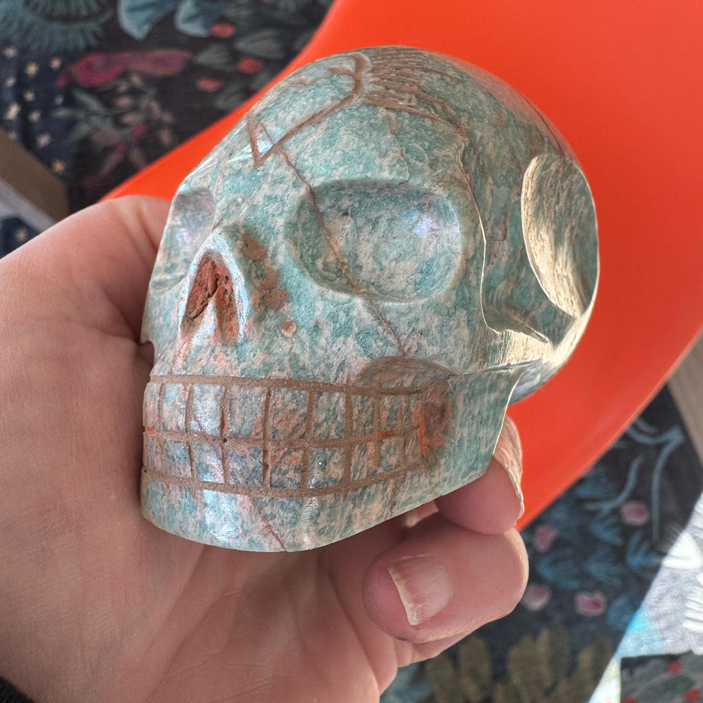 Leandro deSouza Old Style Amazonite Crystal Skull