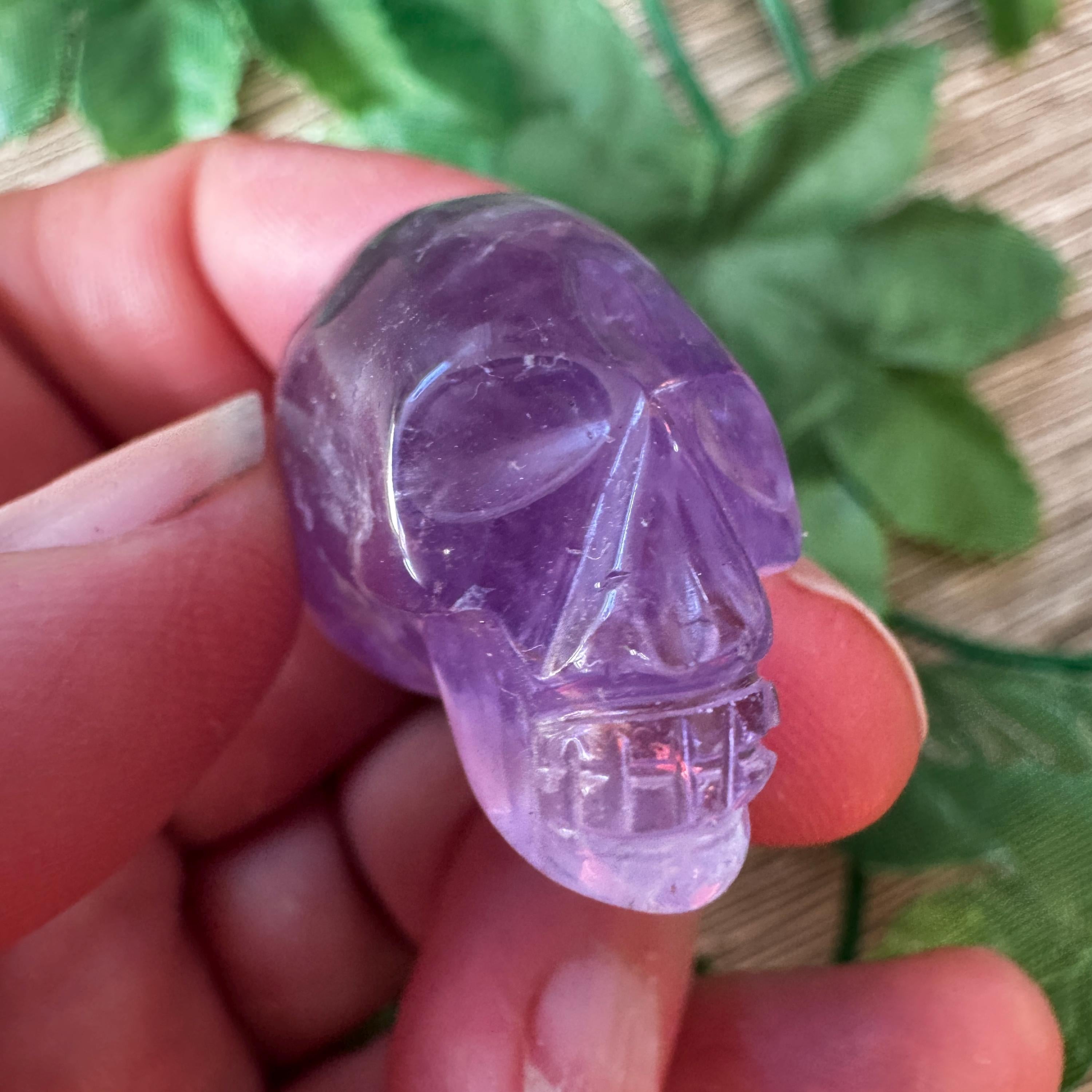 Amethyst Elongated Igor De Souza Crystal Skull