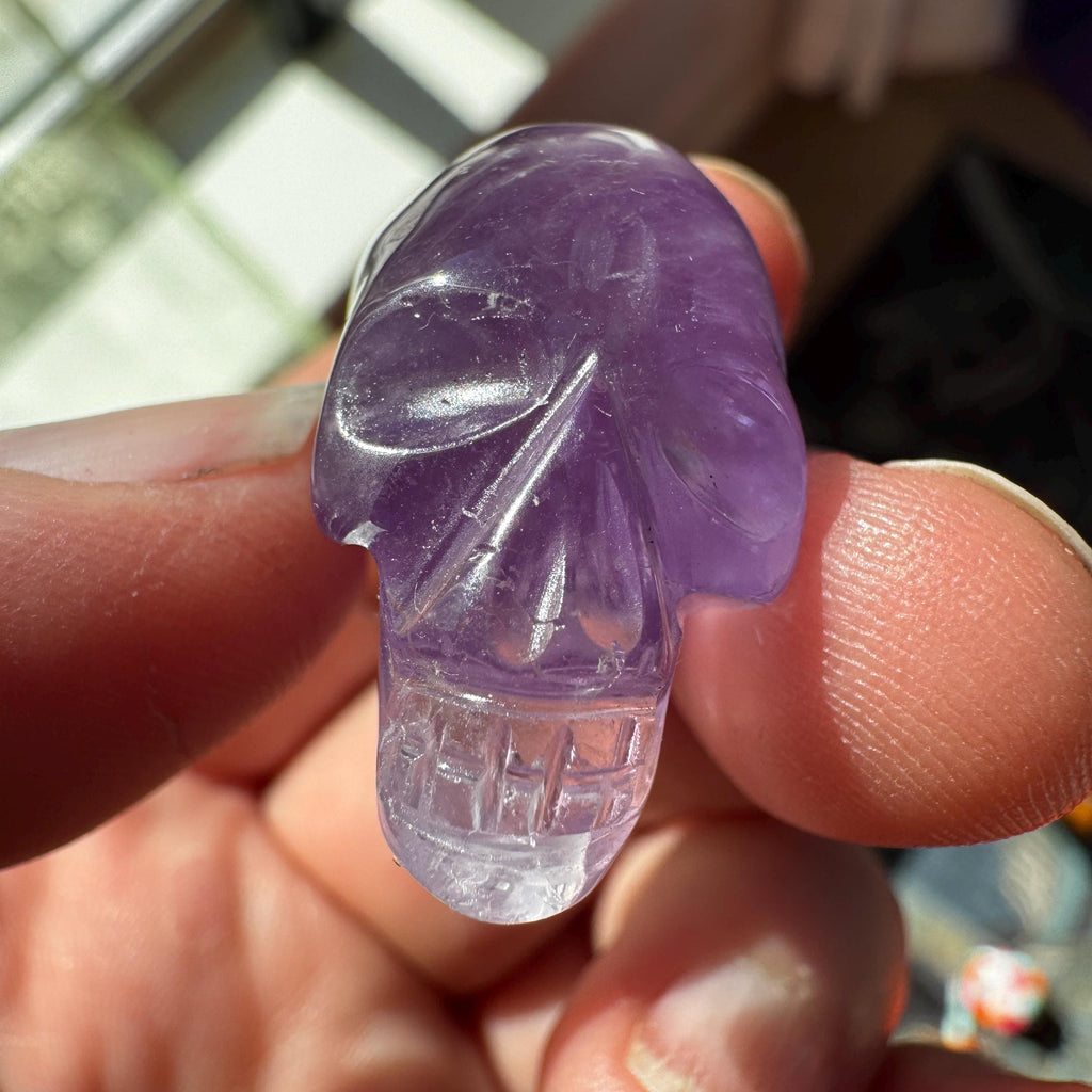 Amethyst Elongated Igor De Souza Crystal Skull