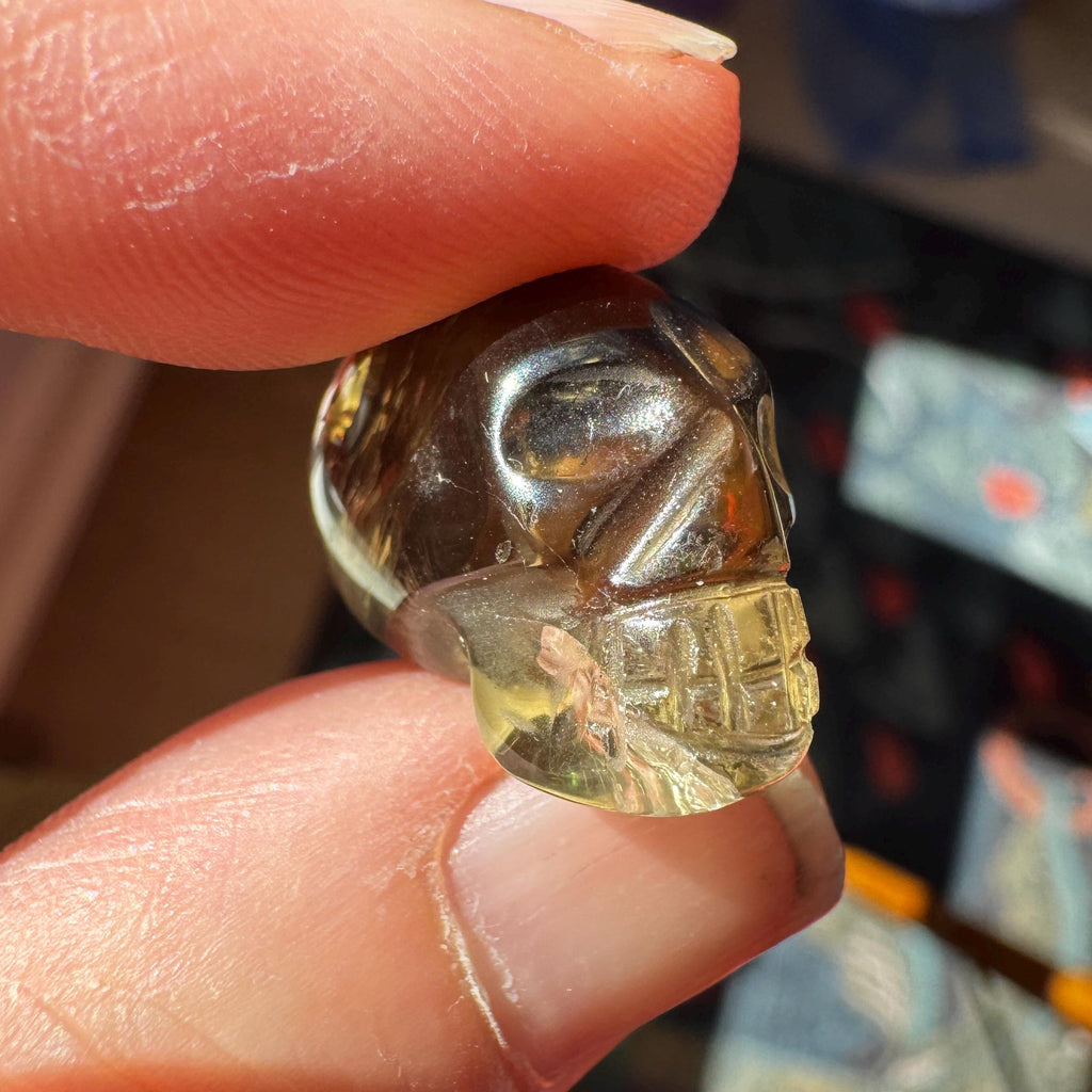 Tiny Elongated Citrine Igor De Souza Crystal Skull