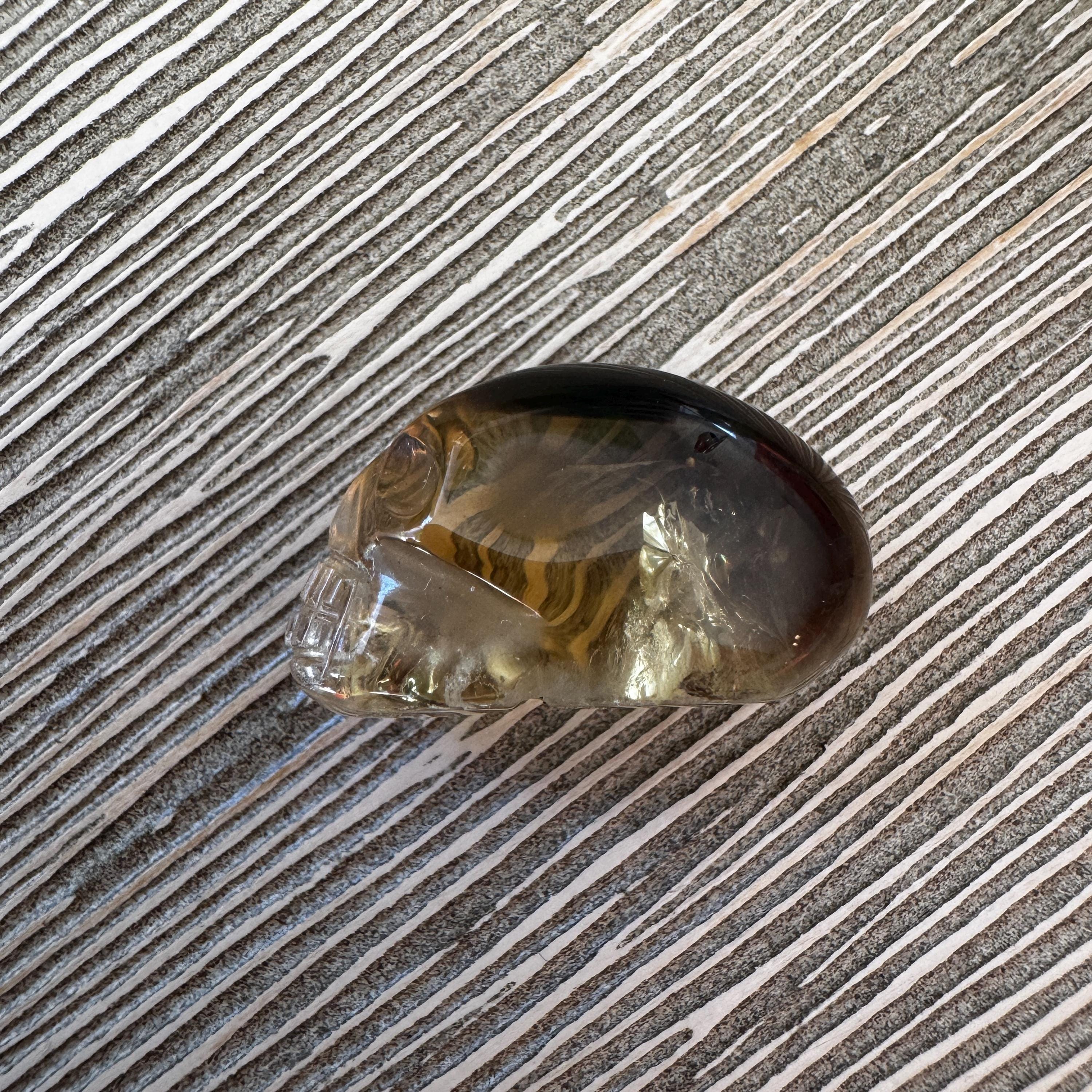 Tiny Elongated Citrine Igor De Souza Crystal Skull