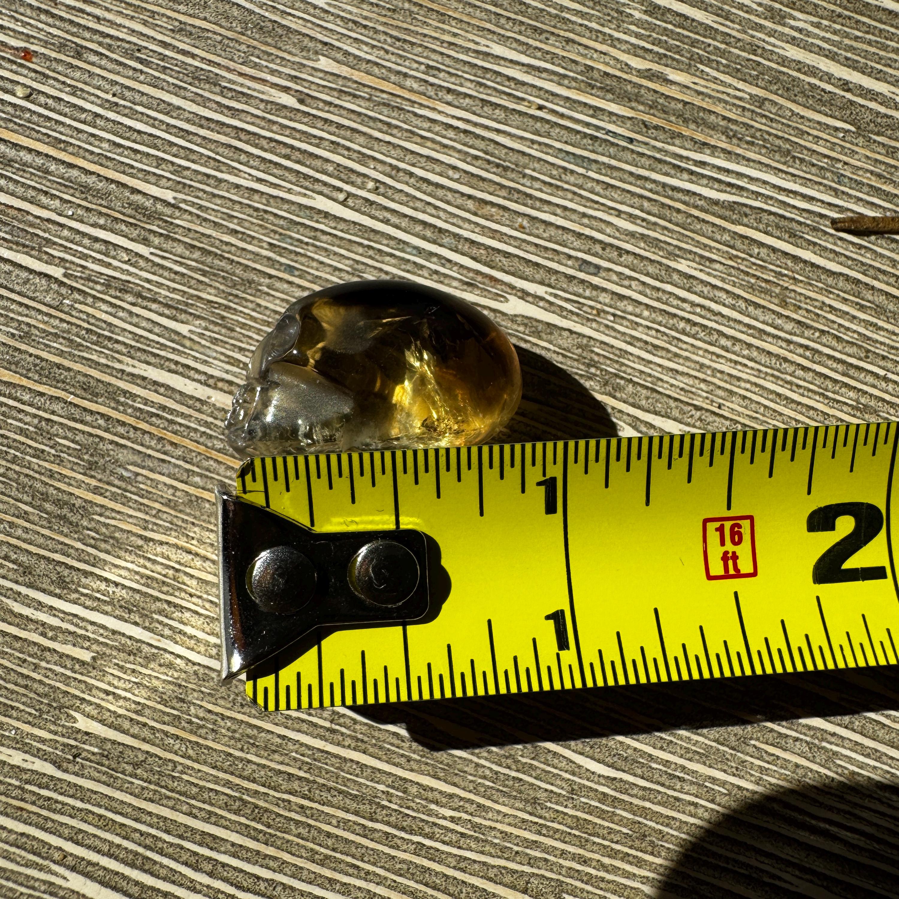 Tiny Elongated Citrine Igor De Souza Crystal Skull