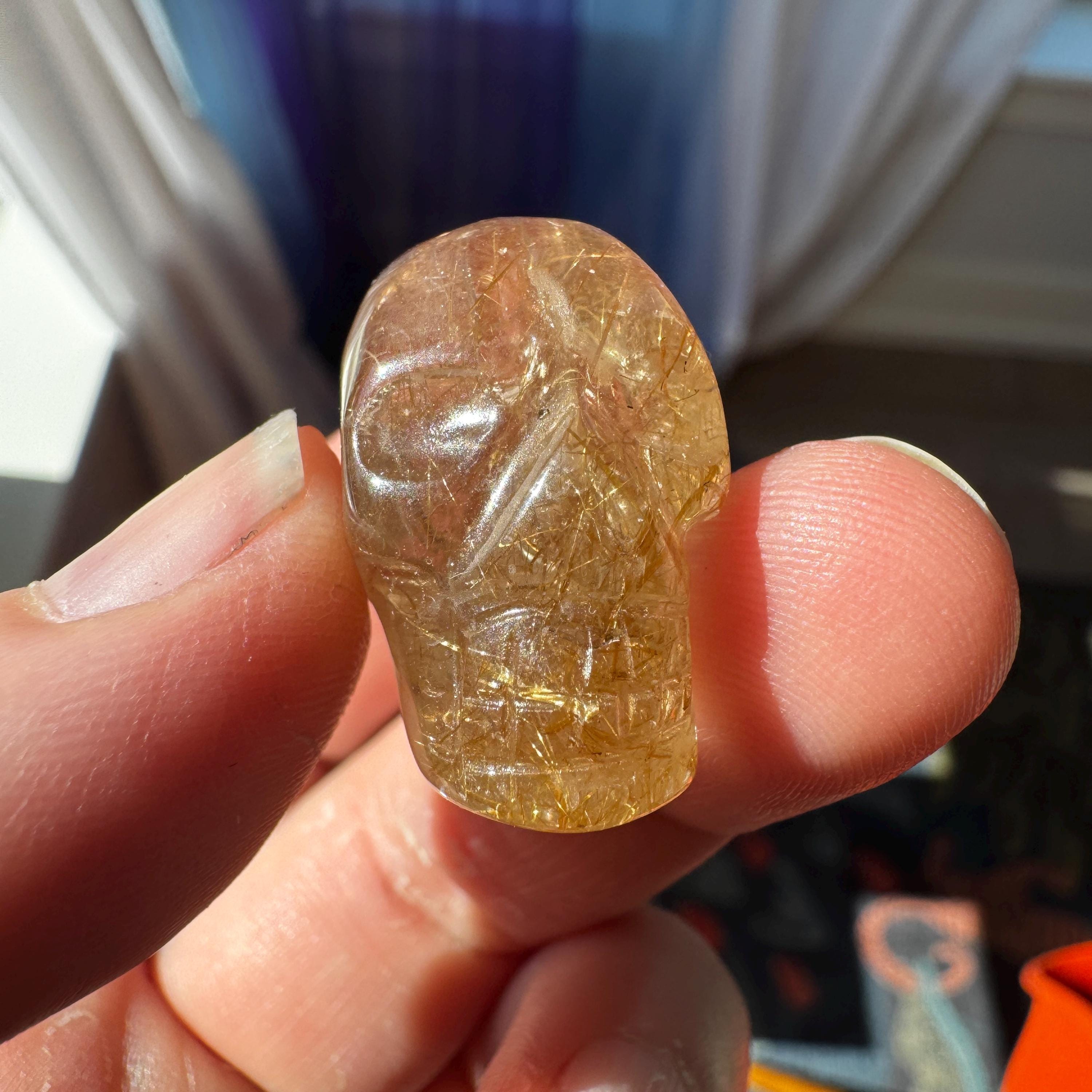 Golden Rutile Igor De Souza Crystal Skull