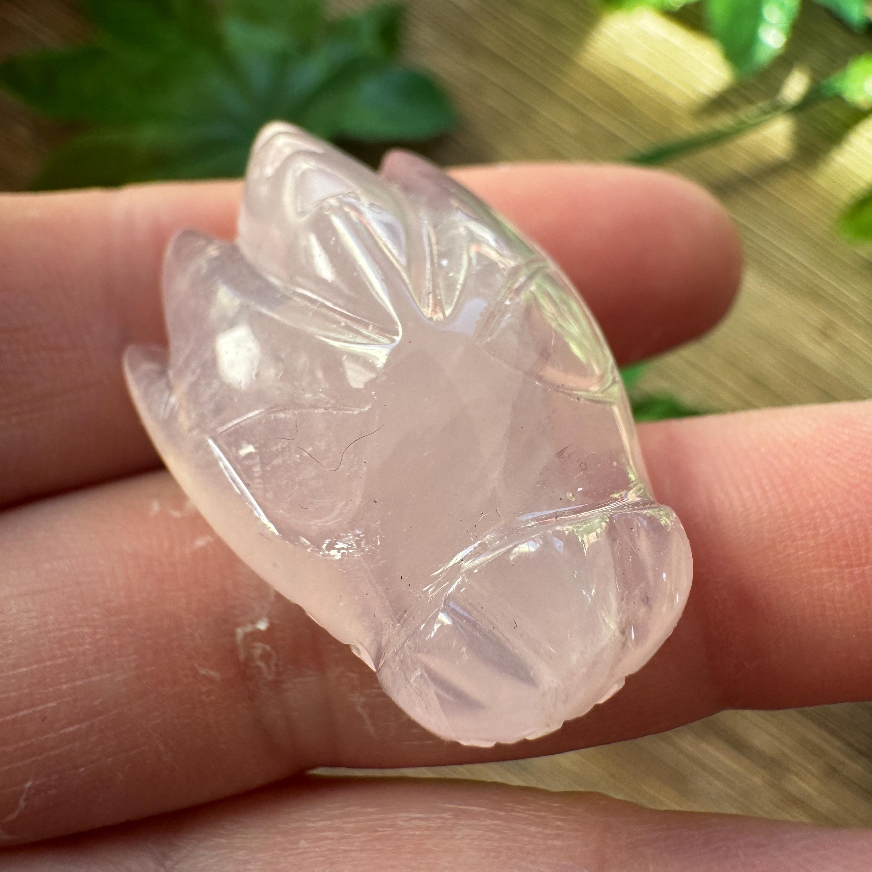 Tiny Rose Quartz Leandro De Souza Dragon Skull