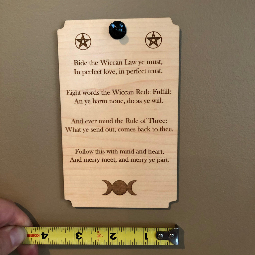 Wiccan Rede Plaque