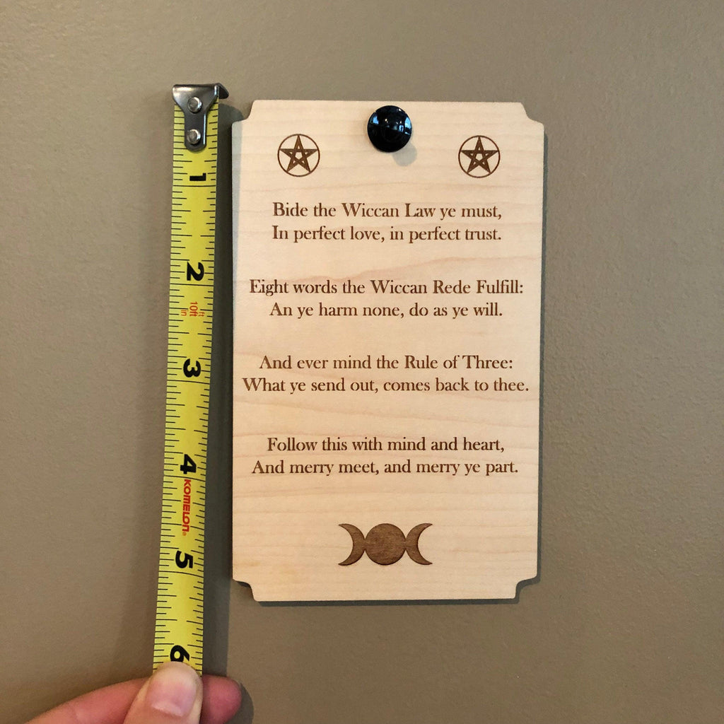 Wiccan Rede Plaque